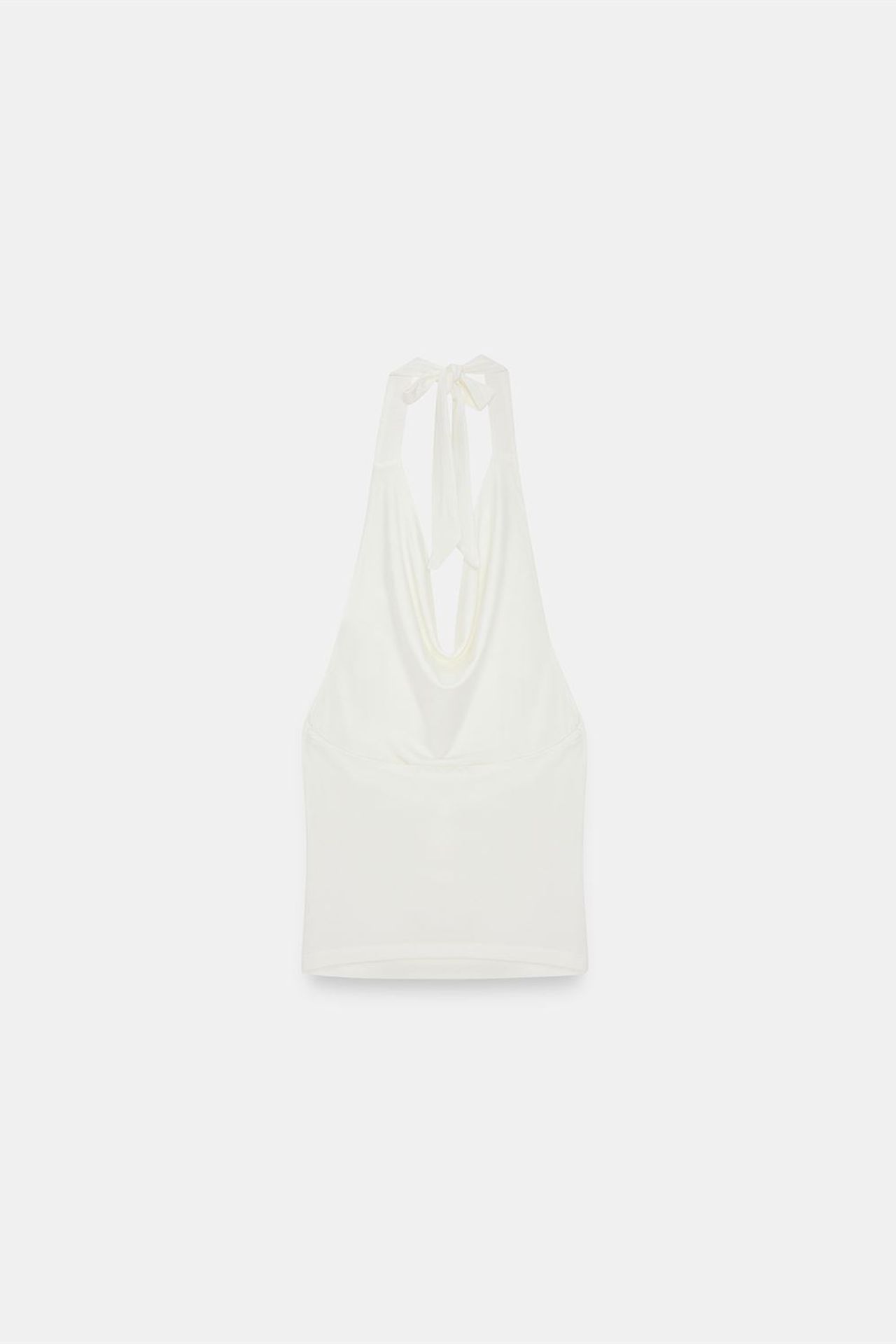 DILVIN Sleeveless Cowl Neck Tie Blouse 6