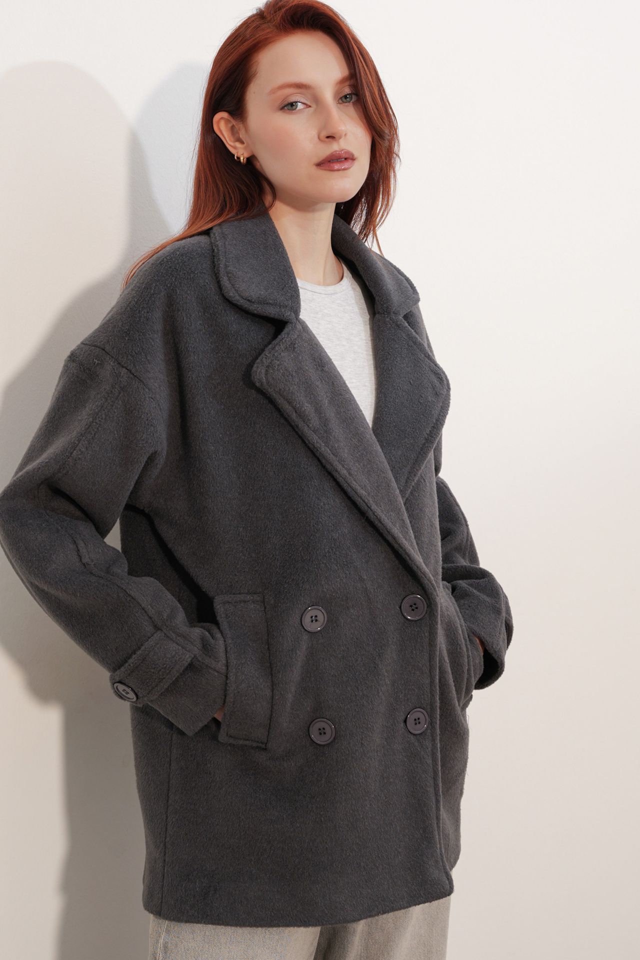 BDART Relaxed Fit Shawl Collar Buttoned Coat 4