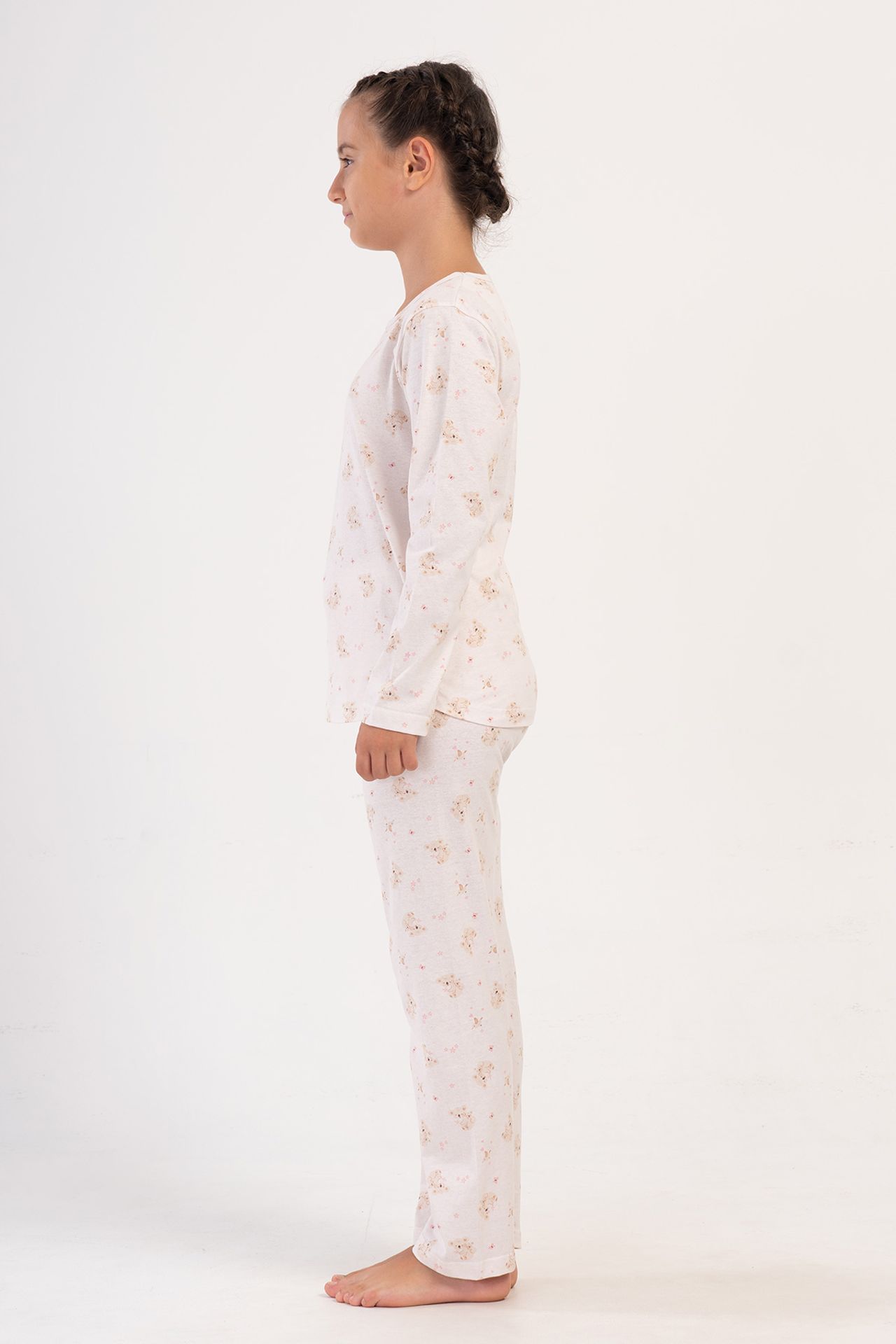 YAKE Baskılı İki Parçalı Pijama Takımı 3