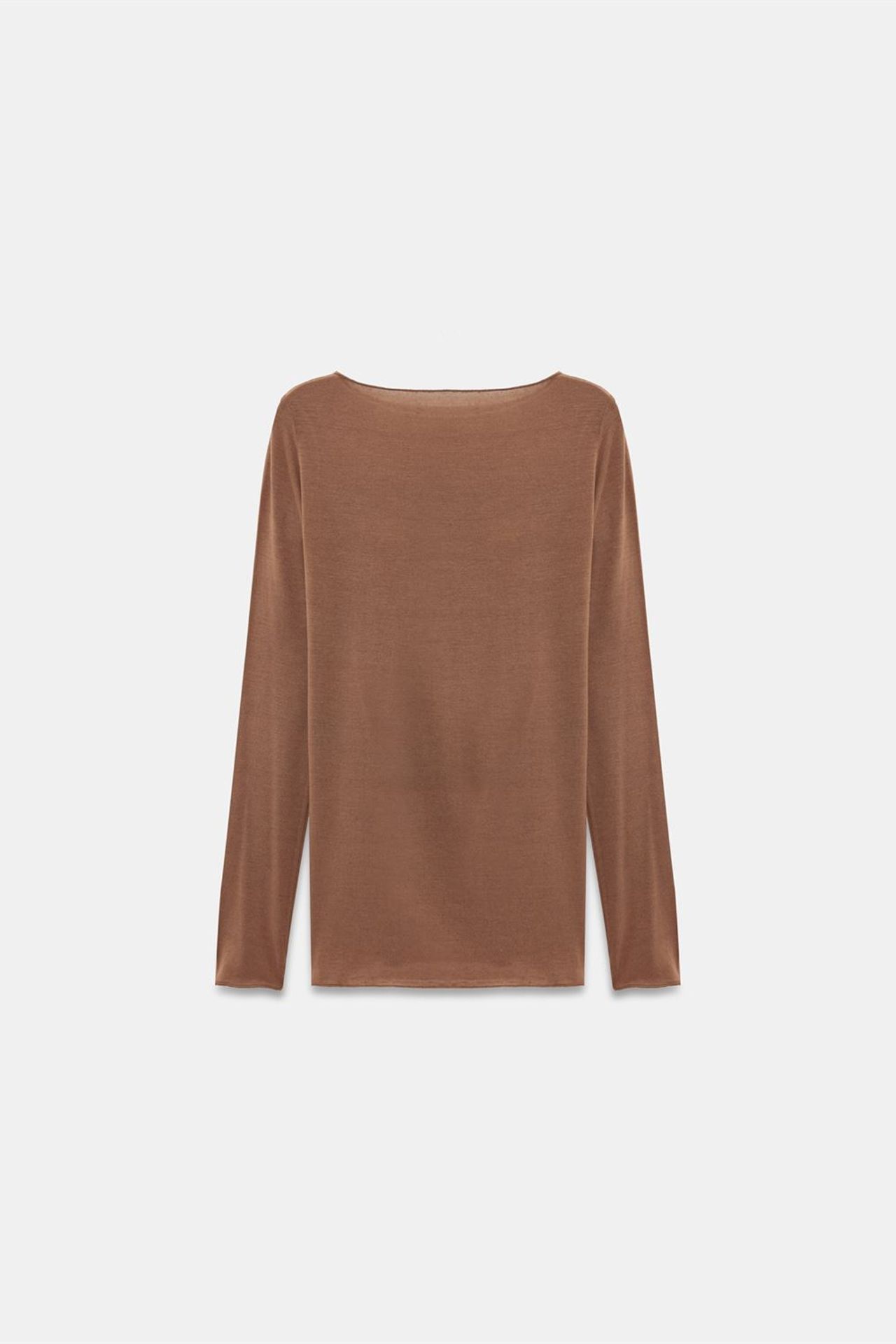 DILVIN Slim Fit Boat Neck Long Sleeve Knit Blouse 7