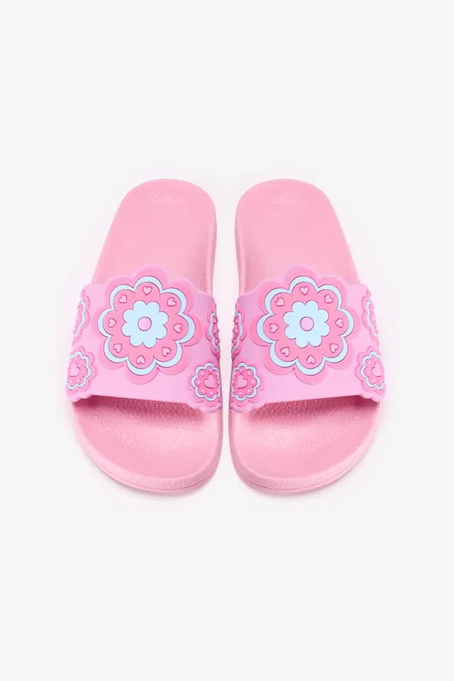 PENTI Girls' Floral Slides