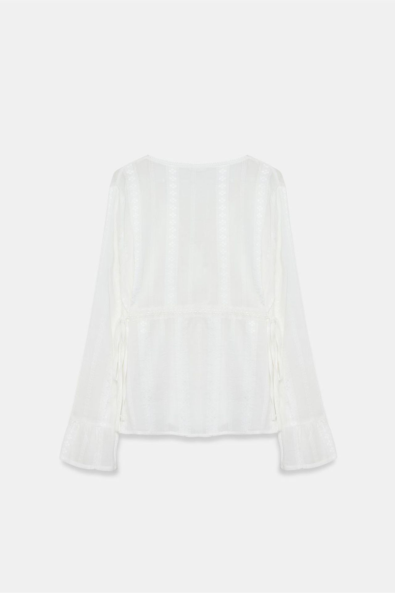 DILVIN Embroidered V-neck Woven Blouse 7