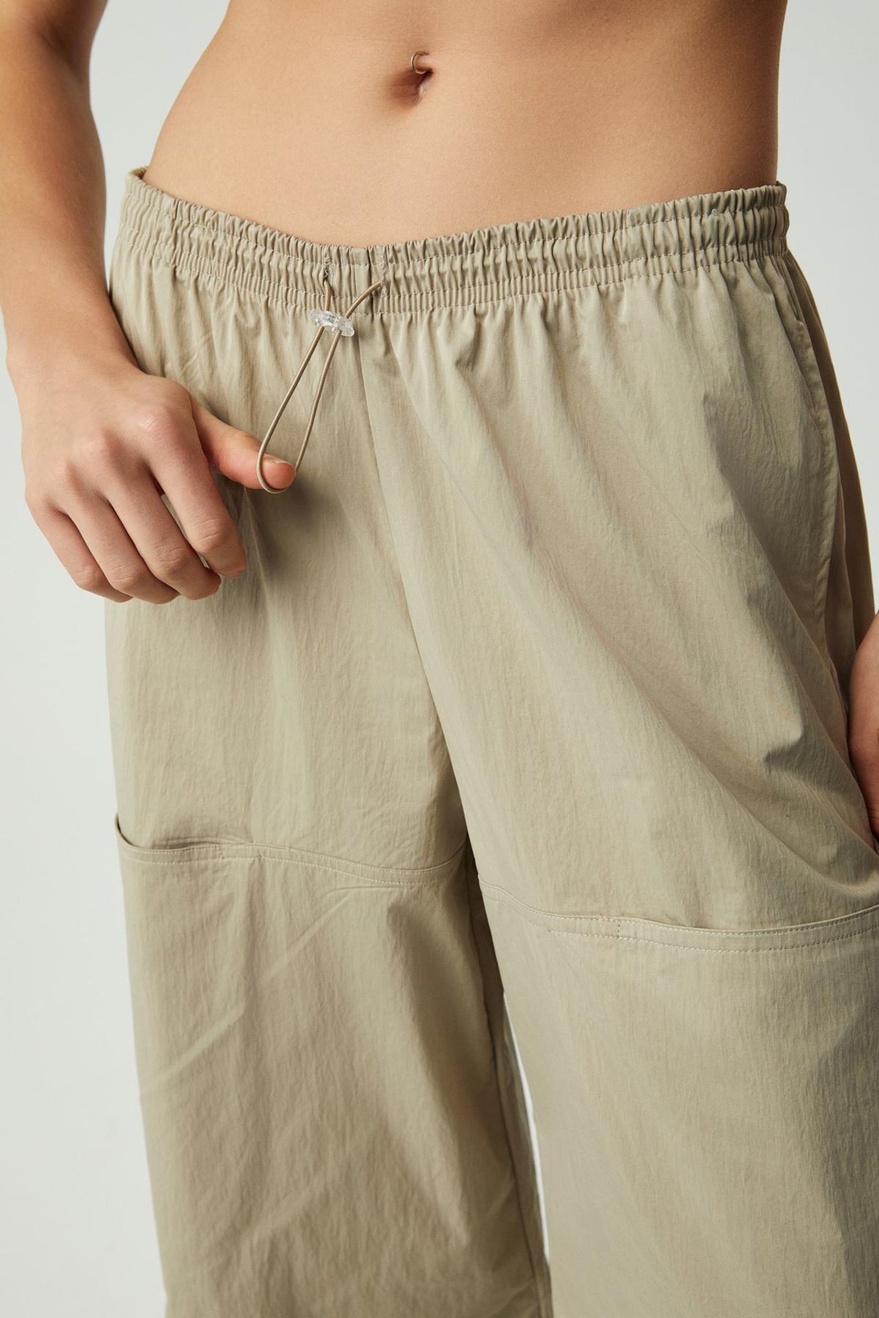 GRIMELANGE Wide Leg Elastic Waist Trousers 4