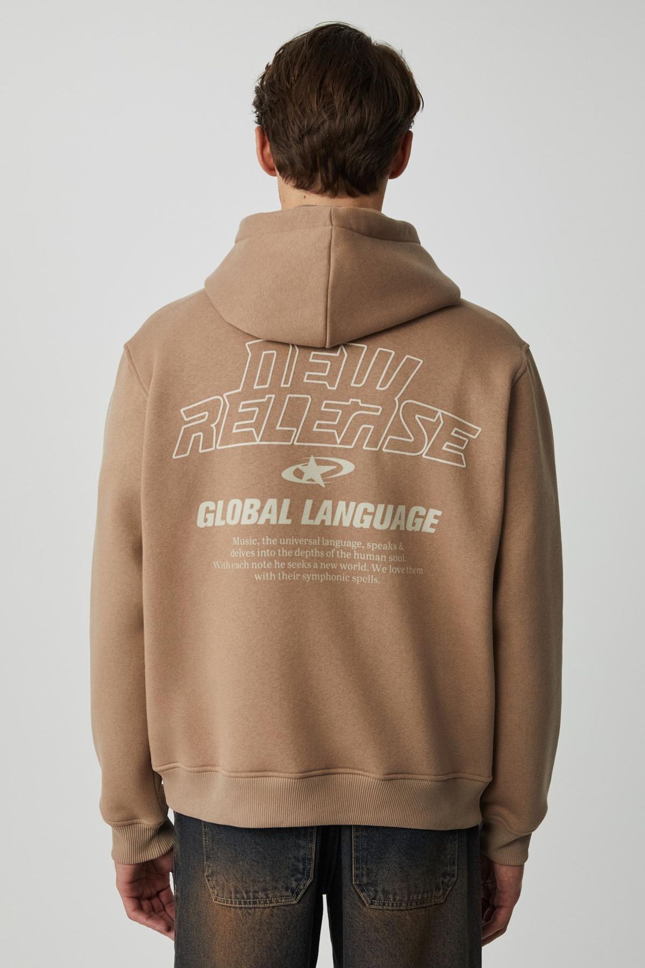 GRIMELANGE Baskılı Kapüşonlu Cepli Sweatshirt 6