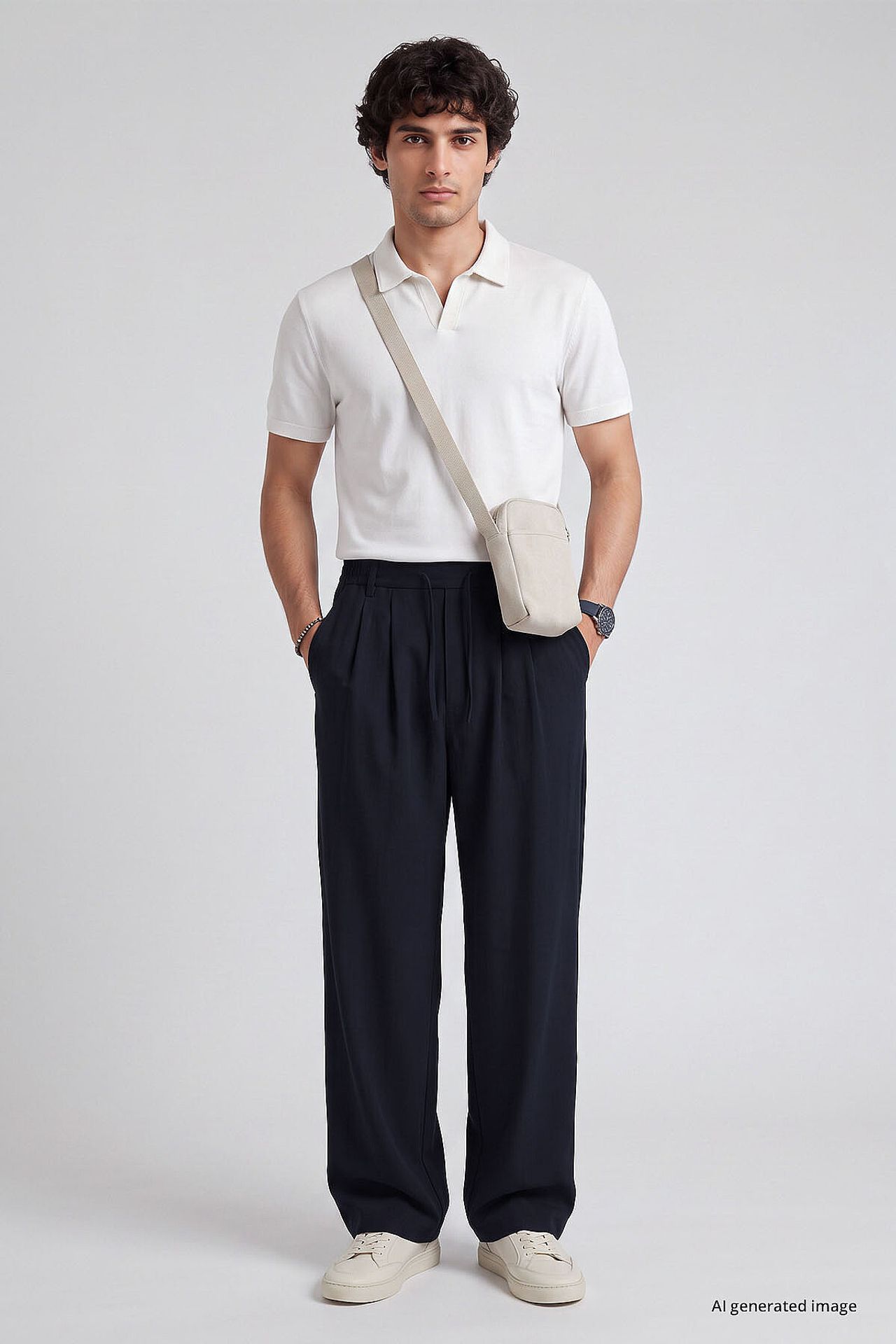 TOMMY Men's Viscose Blend Trousers 1