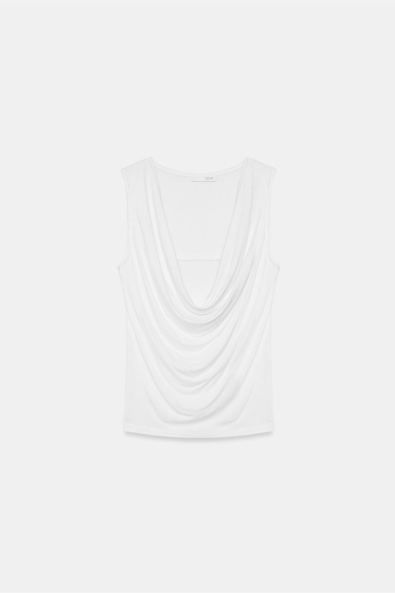 DILVIN Sleeveless Cowl Neck Jersey Blouse 6