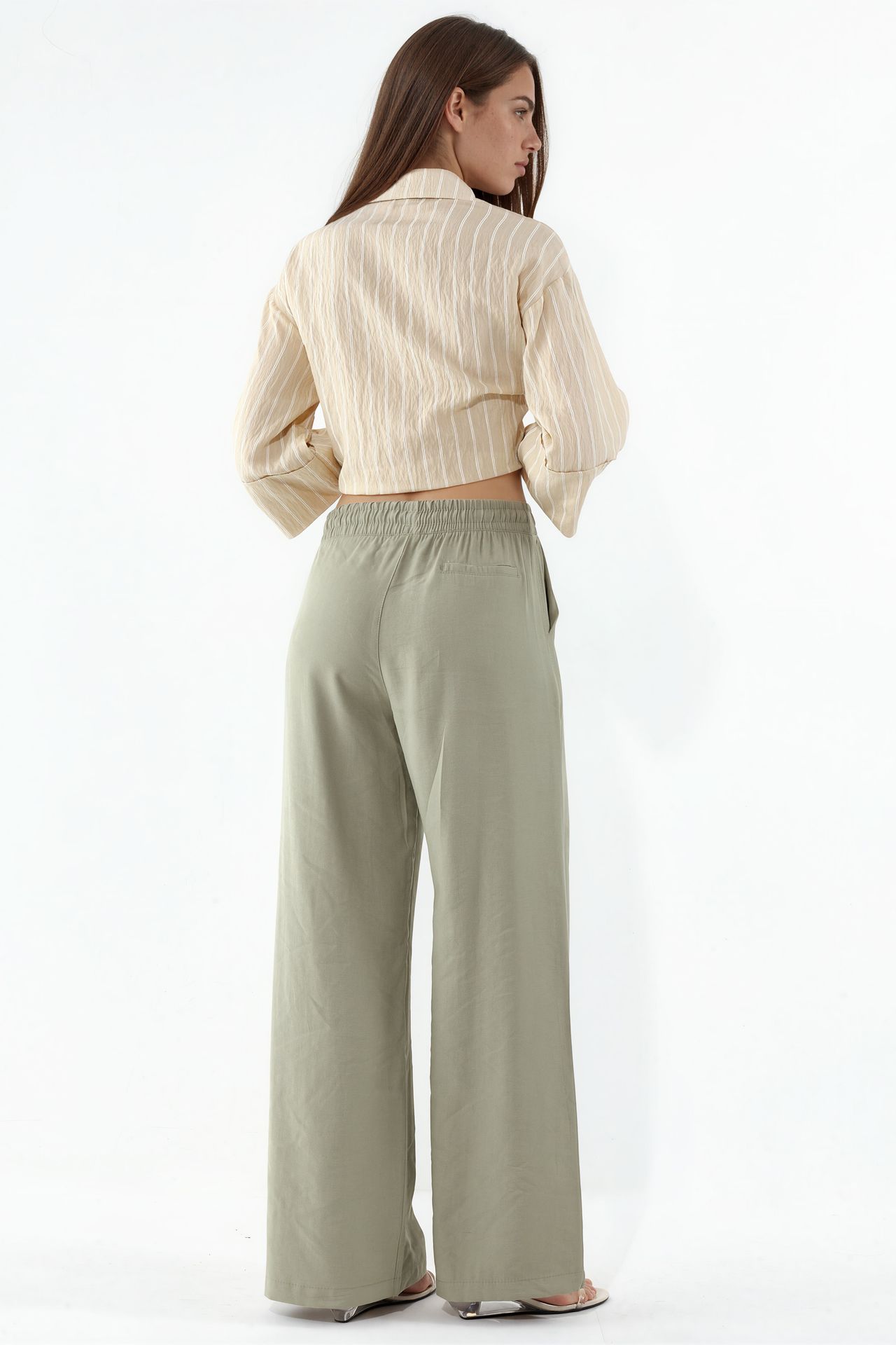 BDART High Waist Wide Leg Trousers with Pocket 3