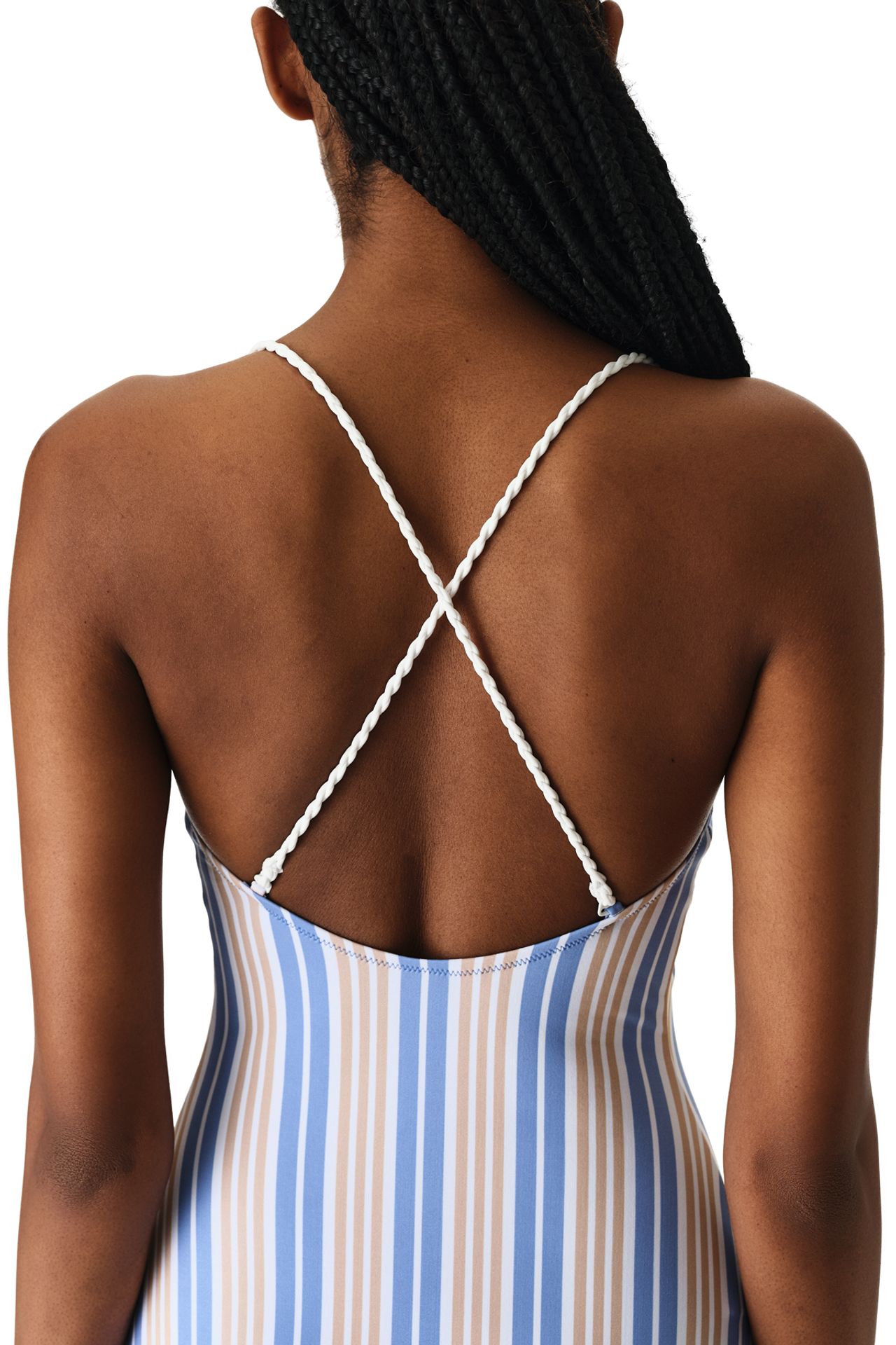 PENTI Irene Striped V Neck Swimsuit 2