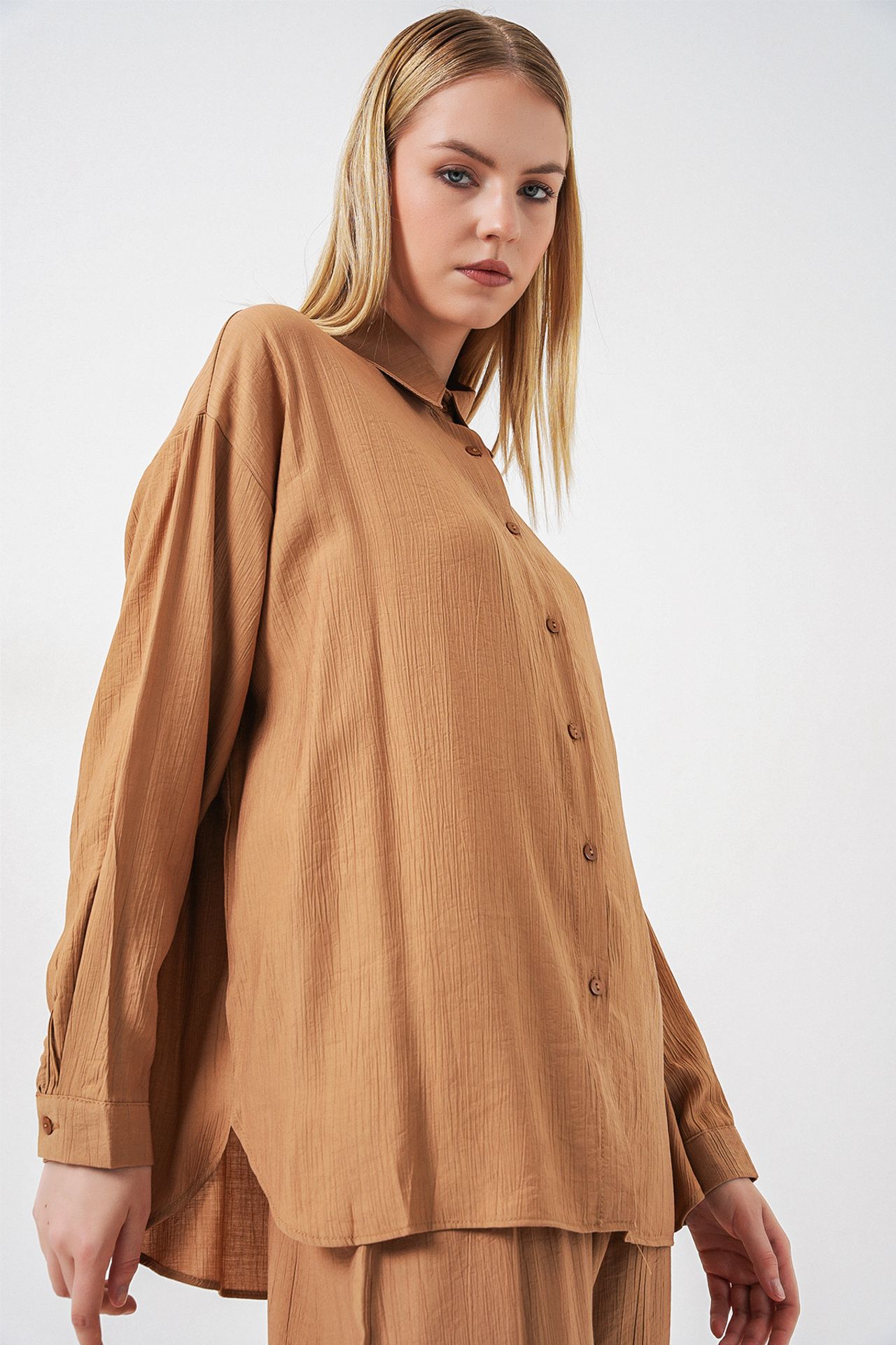 BDART Textured Button-Up Long Sleeve Shirt 4