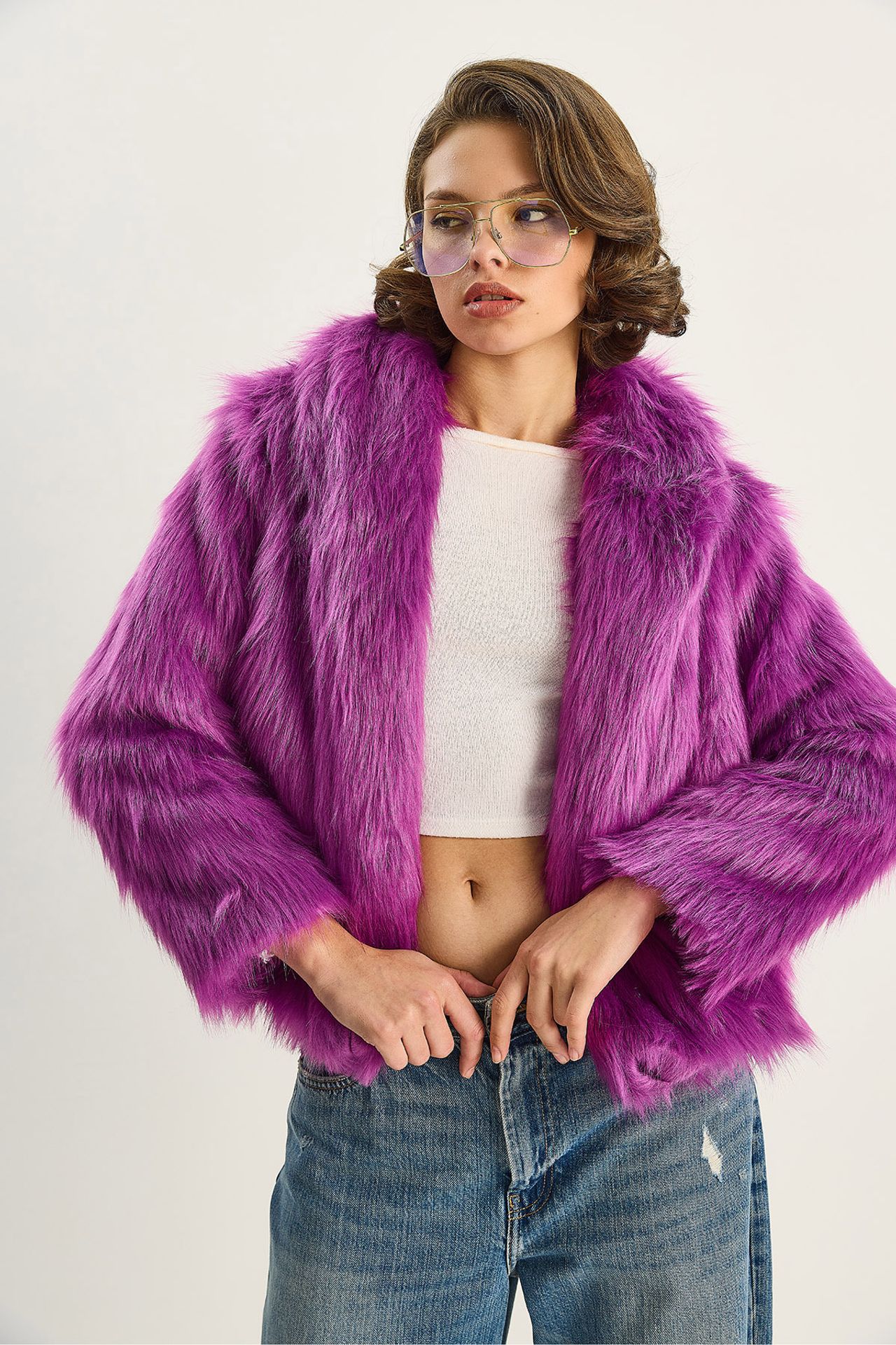 LUCCI Faux-Fur Coat