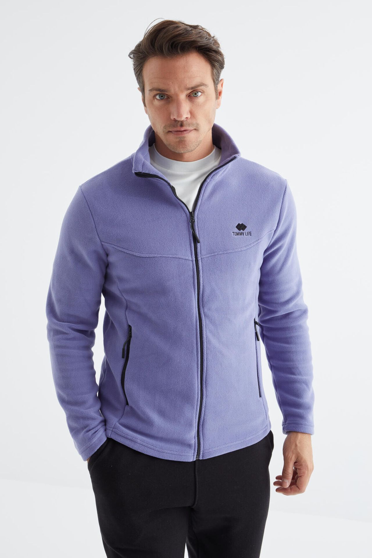 TOMMY Men's Plush Zip-Front Sweatshirt 3
