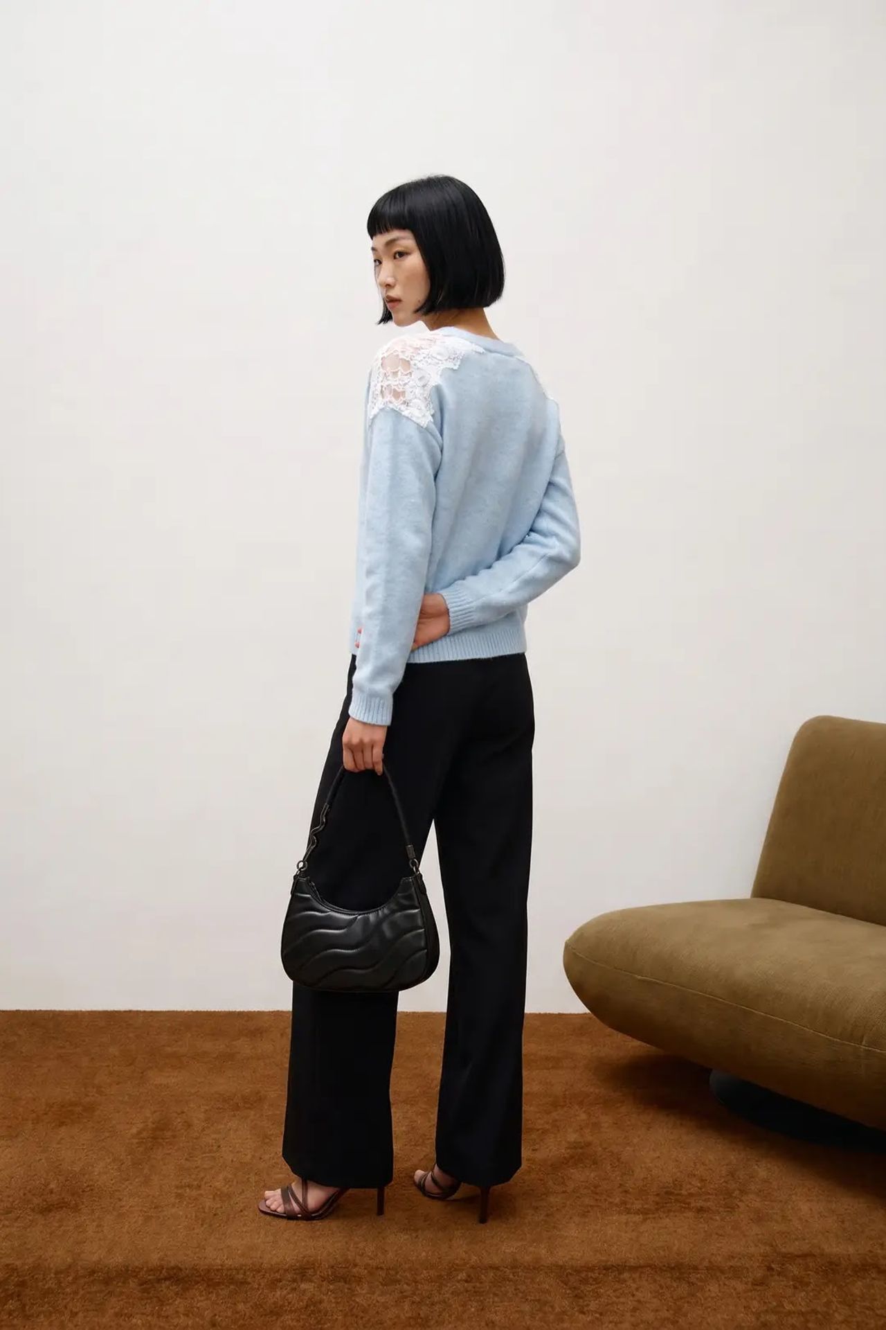 MY FASHION Önden Açık Rahat Örme Hırka 2