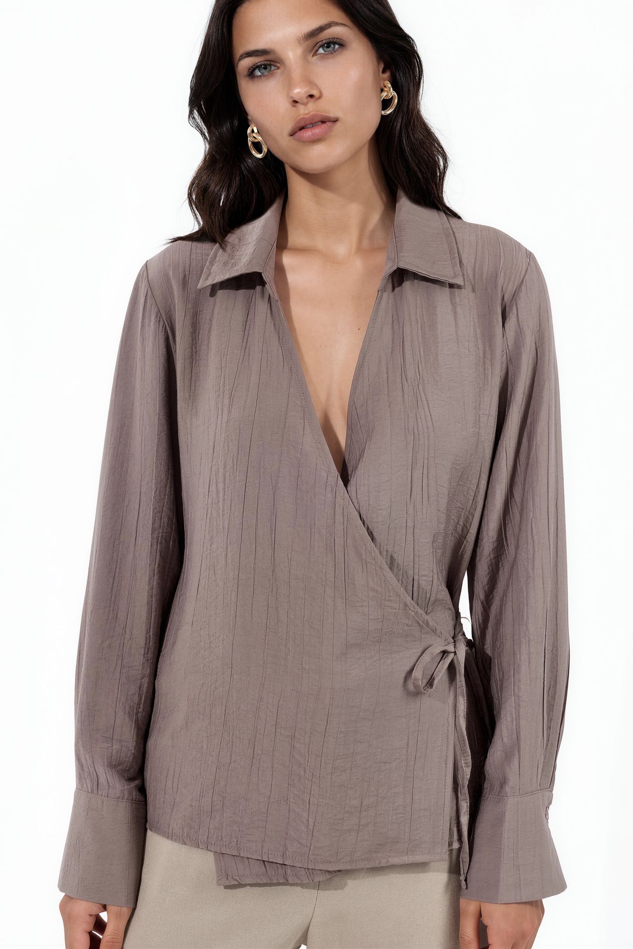 BUSEM Women's Shirt Collar Shirt 2