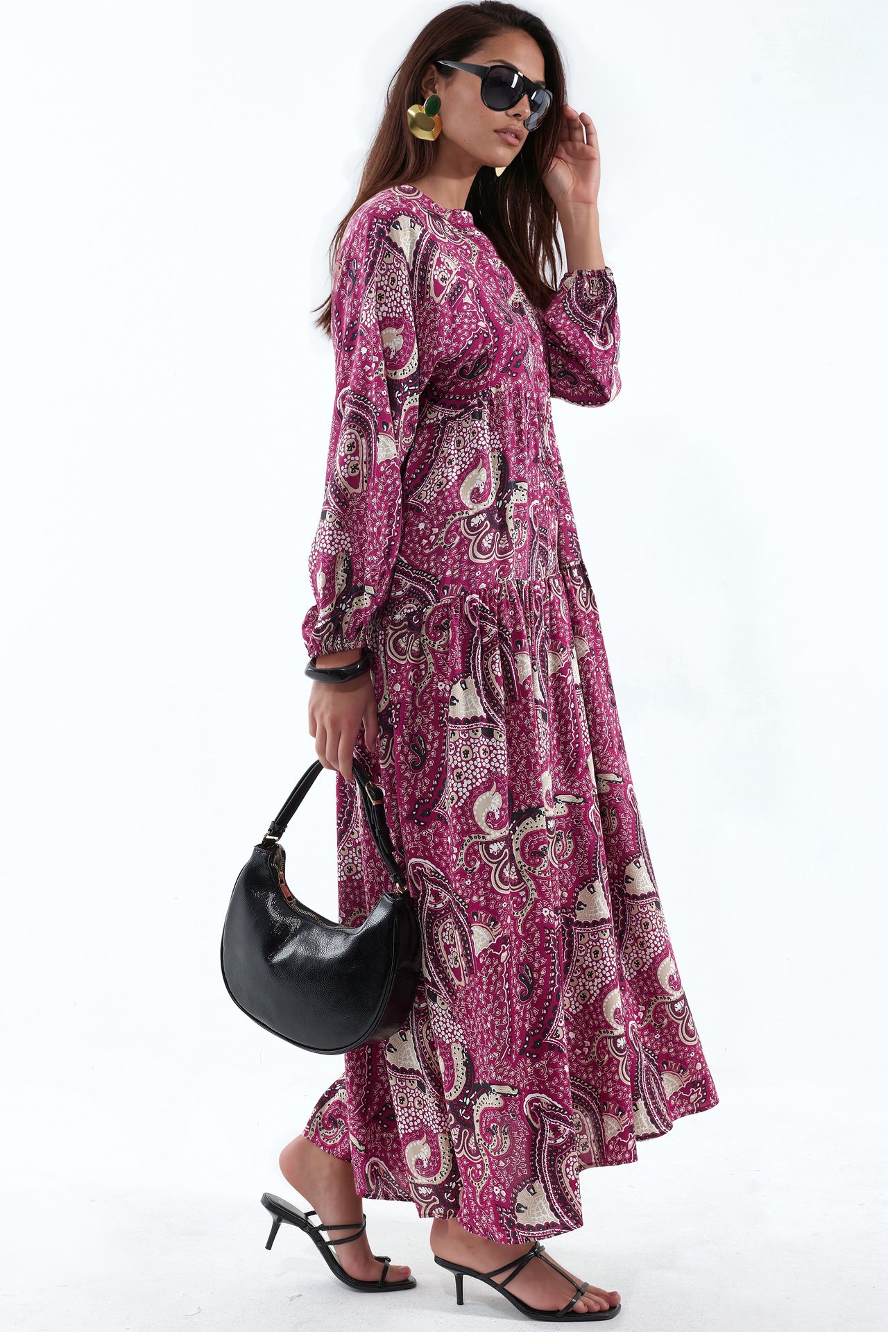 BDART Patterned V-Neck Maxi Dress 2