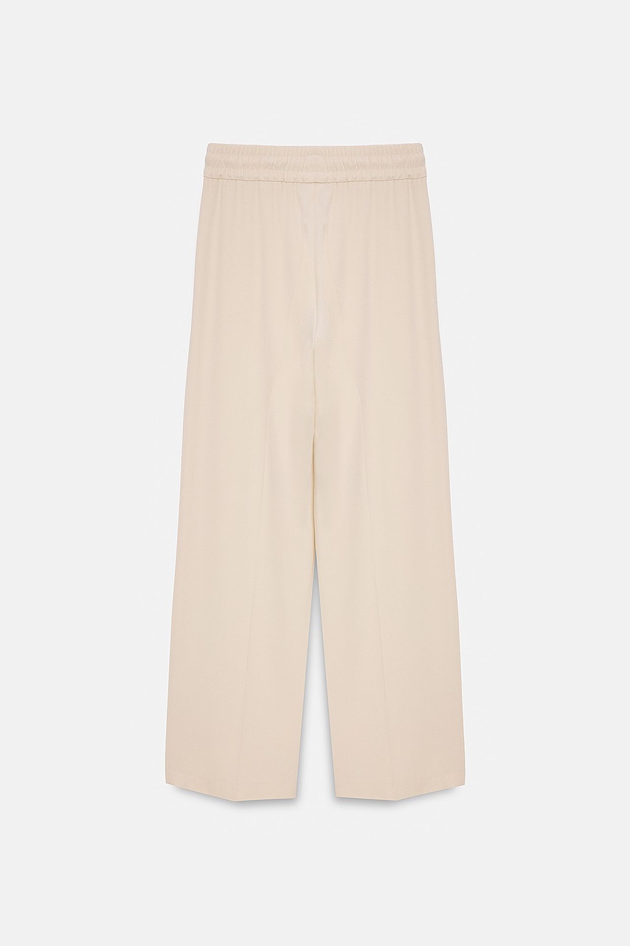 DILVIN Straight-leg Crepe Trousers With Drawstring Waist 6