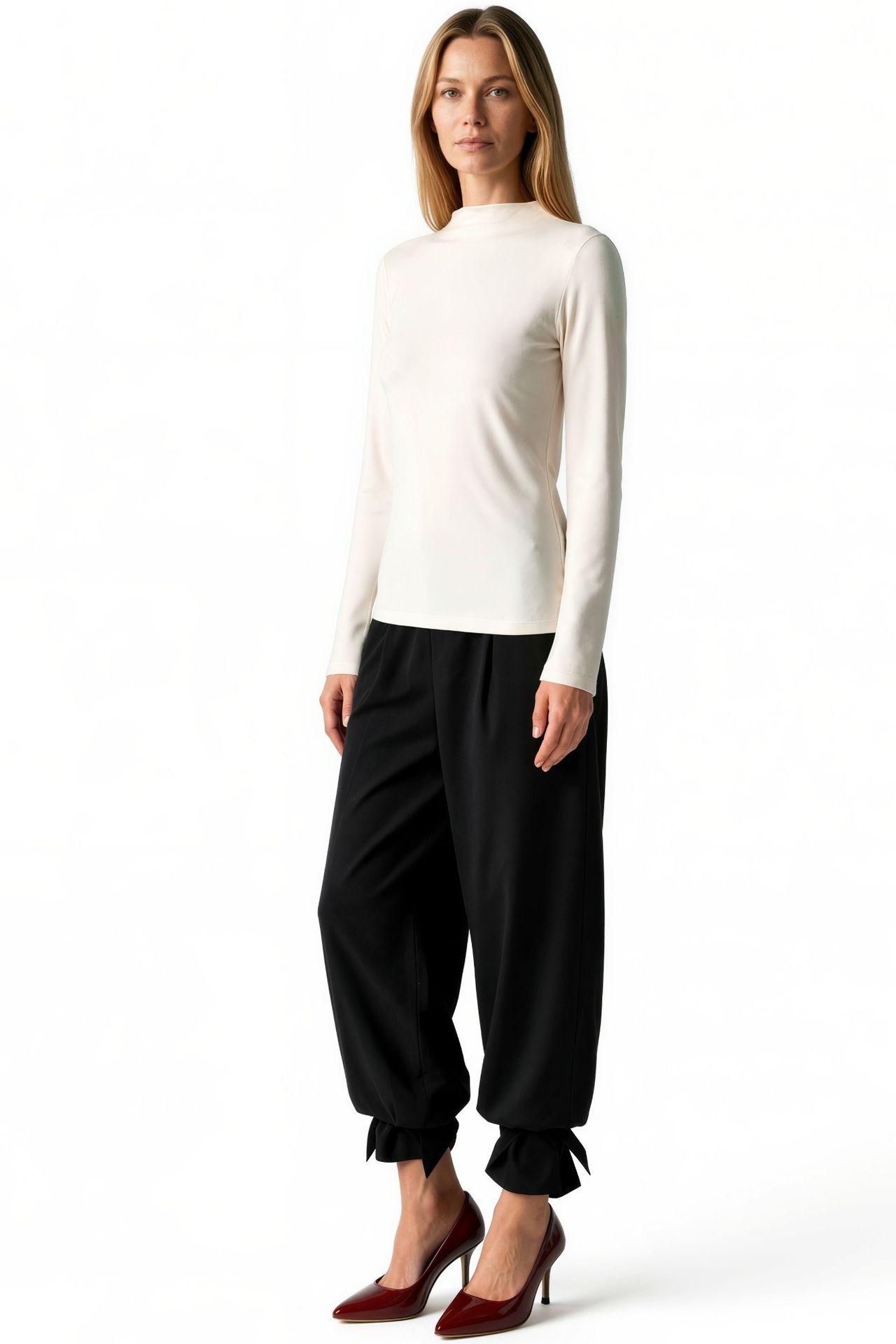 BUSEM Slim Fit Half Turtleneck Blouse 2