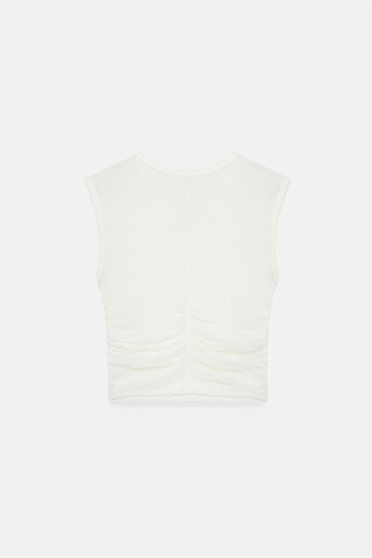 DILVIN Sleeveless Lace Ribbed Blouse 6