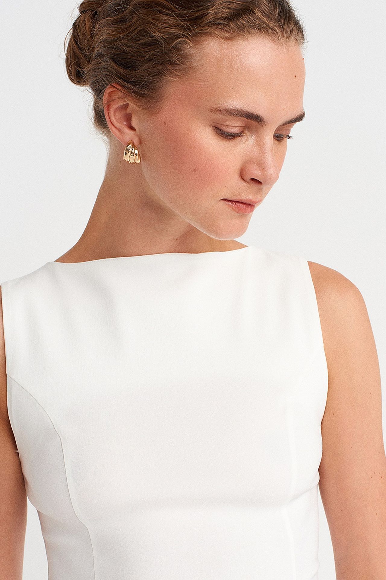 DILVIN Fitted Seamless Peplum Top 3
