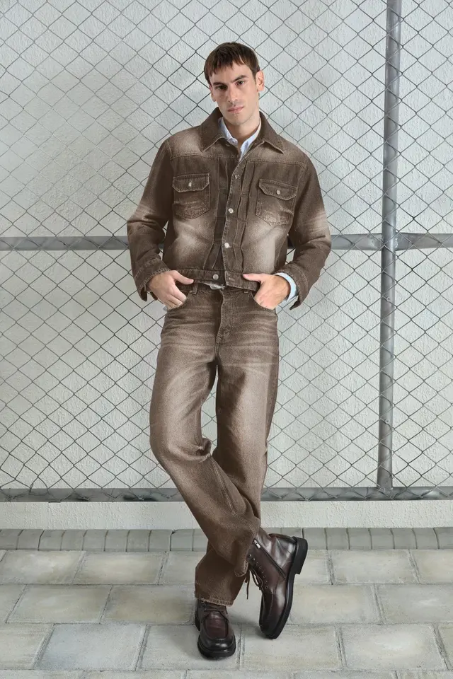 GIESTO Denim Jacket with Pockets
