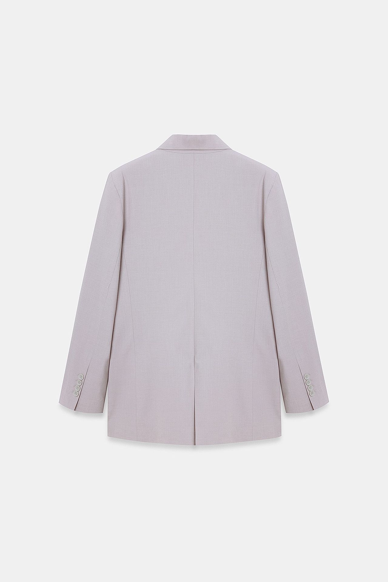 DILVIN Long Crepe Blazer With Shawl Collar 6