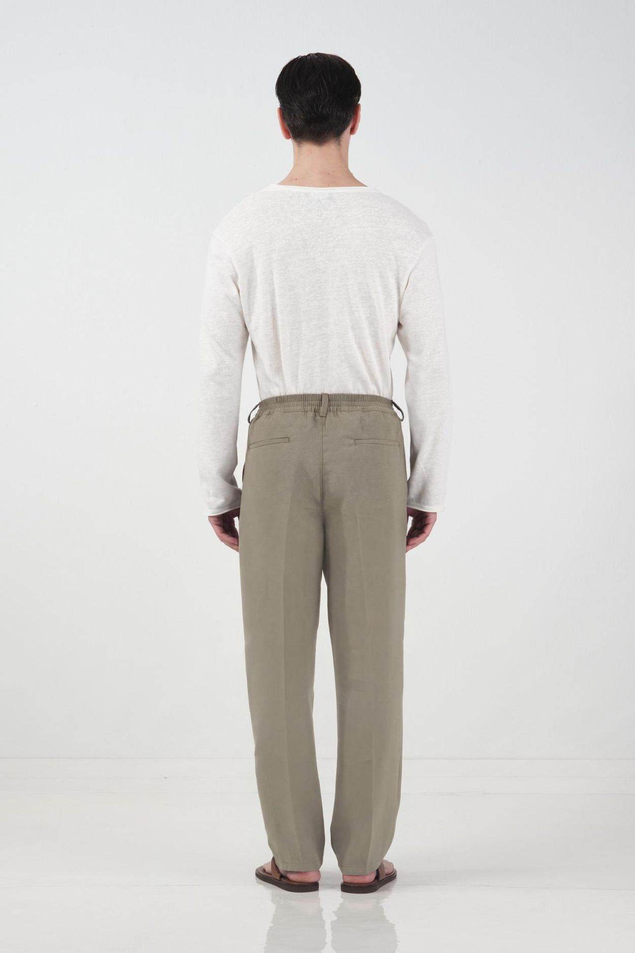 GIESTO High Waist Pleated Tailored Trousers 2