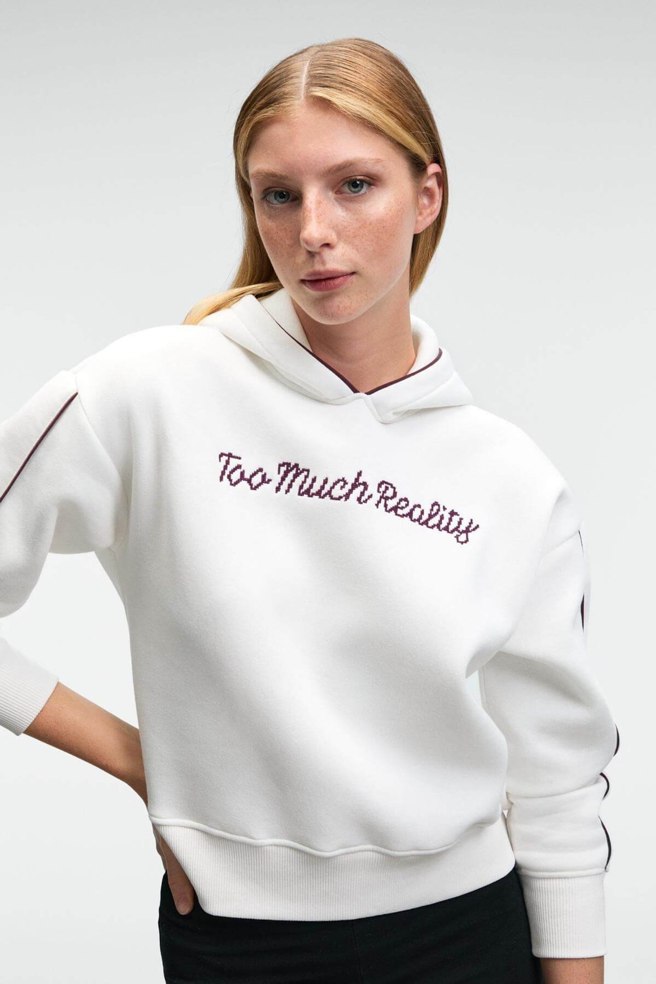 GRIMELANGE Printed Hooded Relaxed Sweatshirt 4
