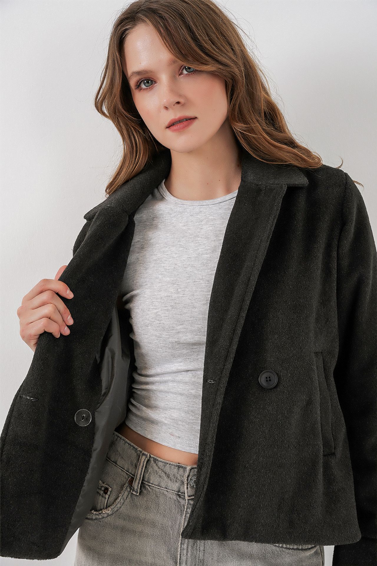 BDART Textured Double Breasted Jacket 4