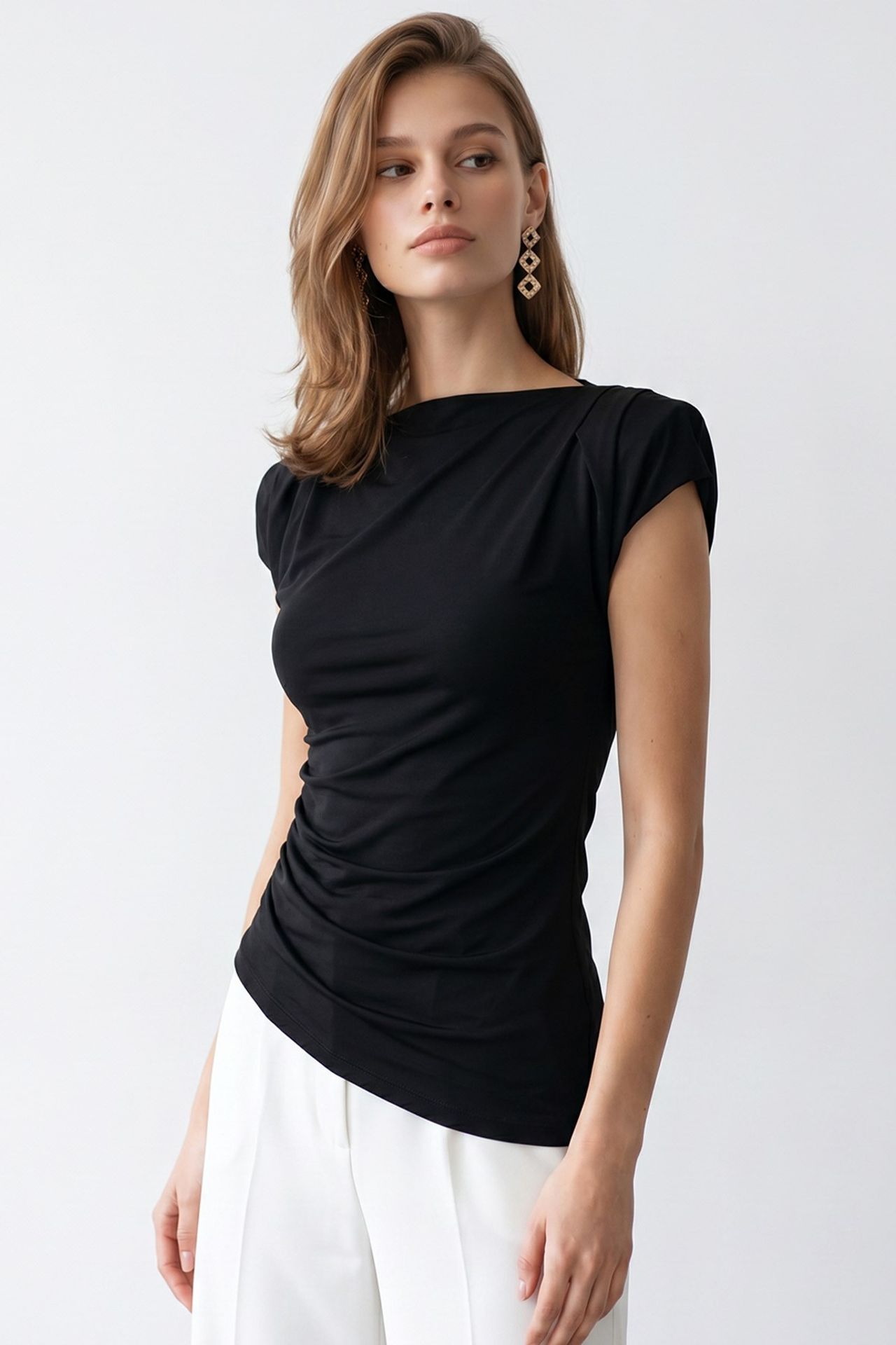 MIXRAY Women's Cotton Blend Blouse 3