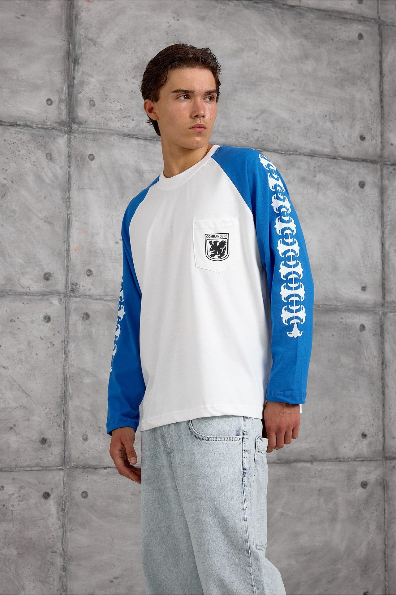 NOMARC Rahat Bisiklet Yaka Uzun Kollu Sweatshirt 1