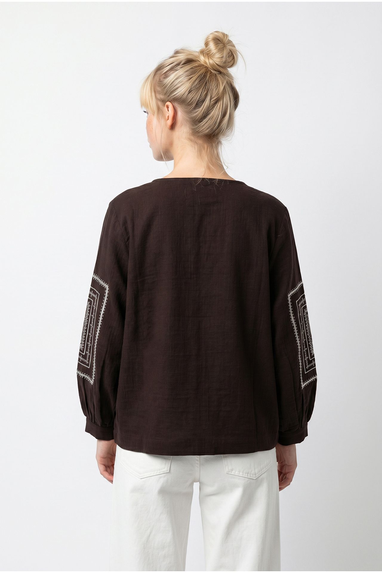 LUCCI Embroidered Crew Neck Casual Jacket 5