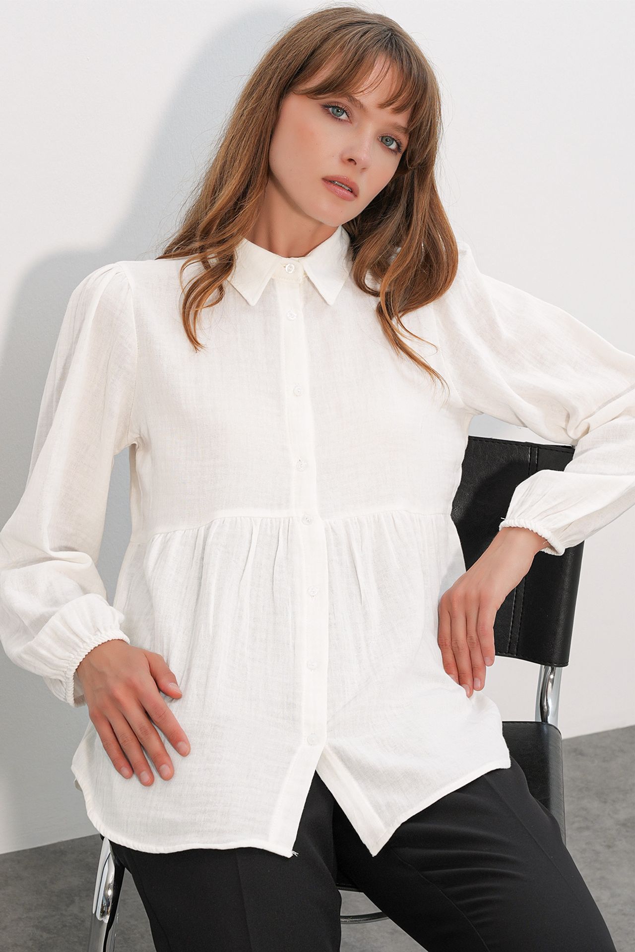 BDART Oversized Cotton Long-Sleeve Shirt 4