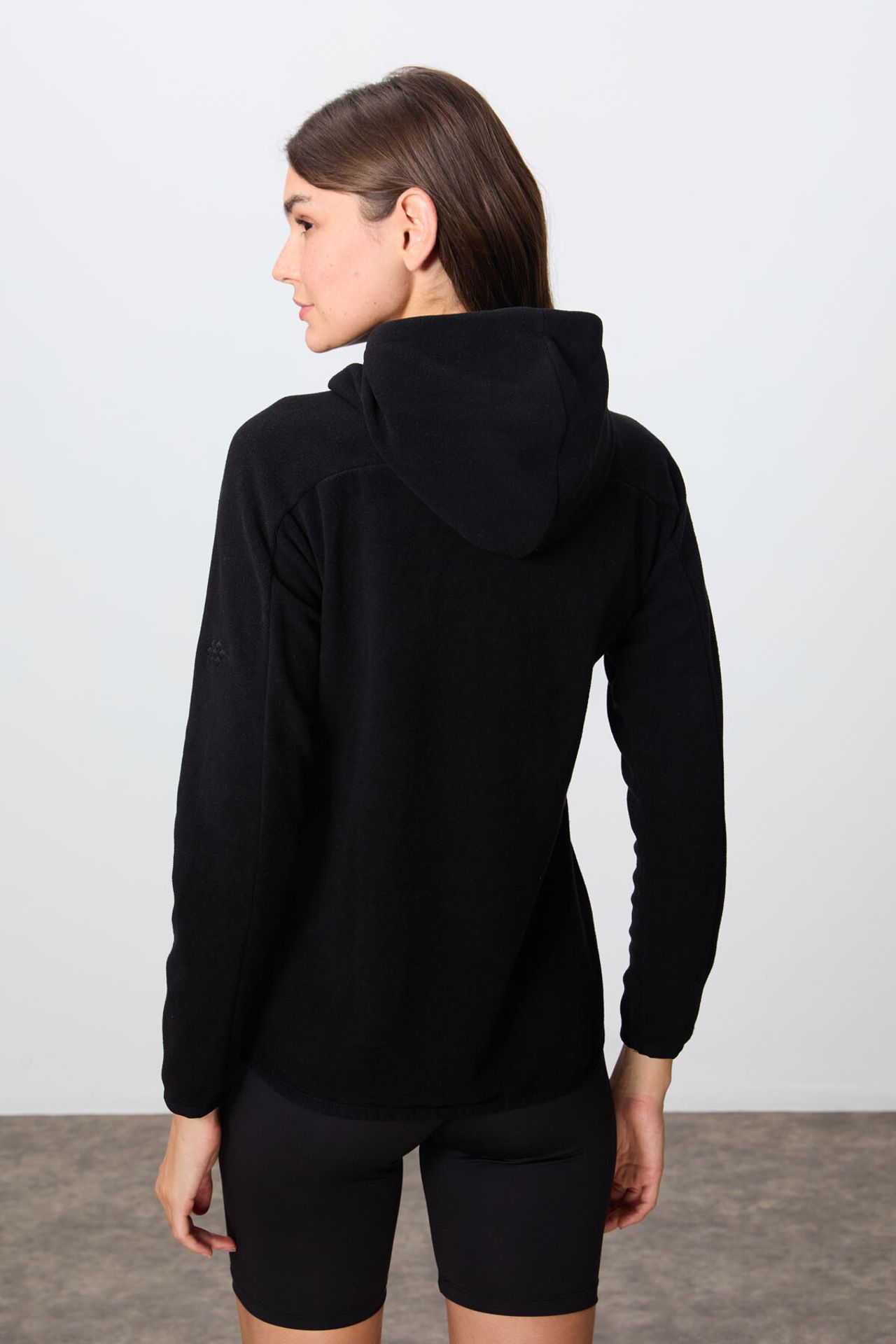 TOMMY Women's Plush Zip-up Hooded Sweatshirt 5
