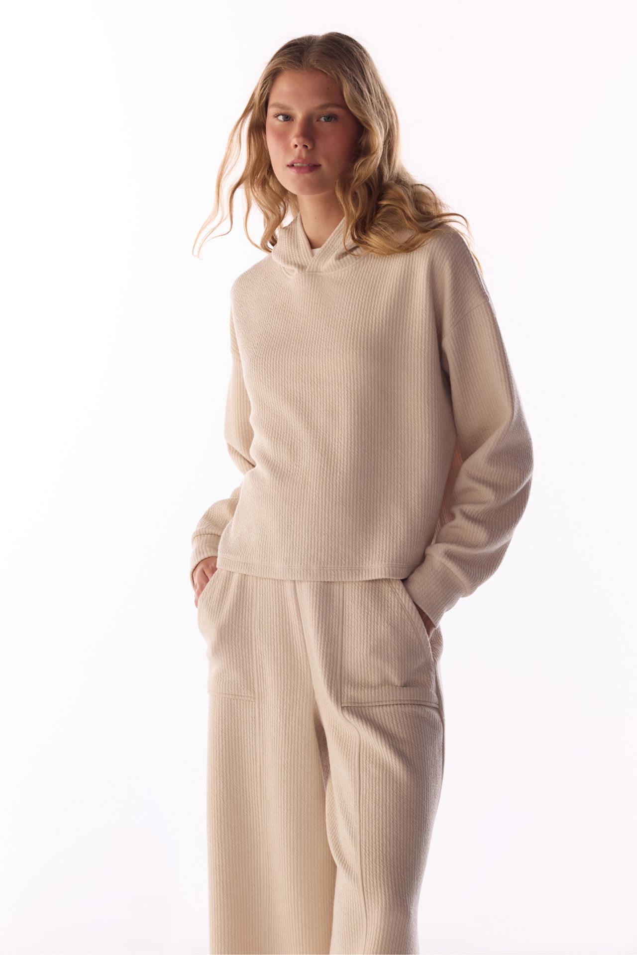 PENTI Ribbed Long Sleeve Sweatshirt 2