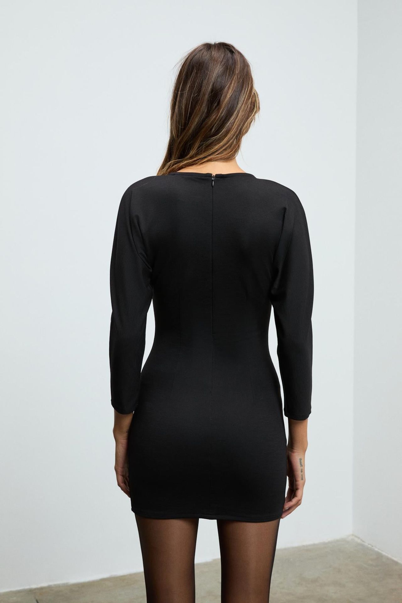GRIMELANGE Crew Neck Bodycon Mini Dress 6