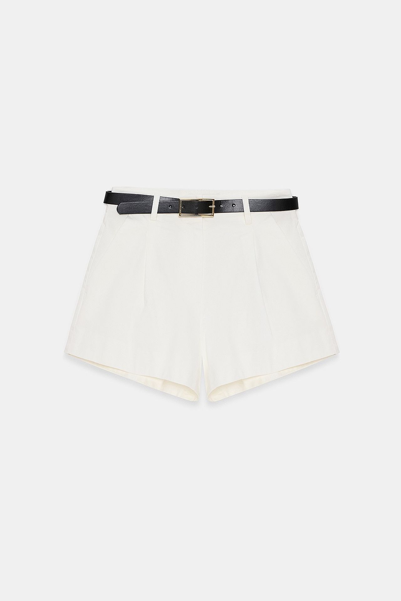 DILVIN High-Waist Pleated Wide-Leg Shorts 5