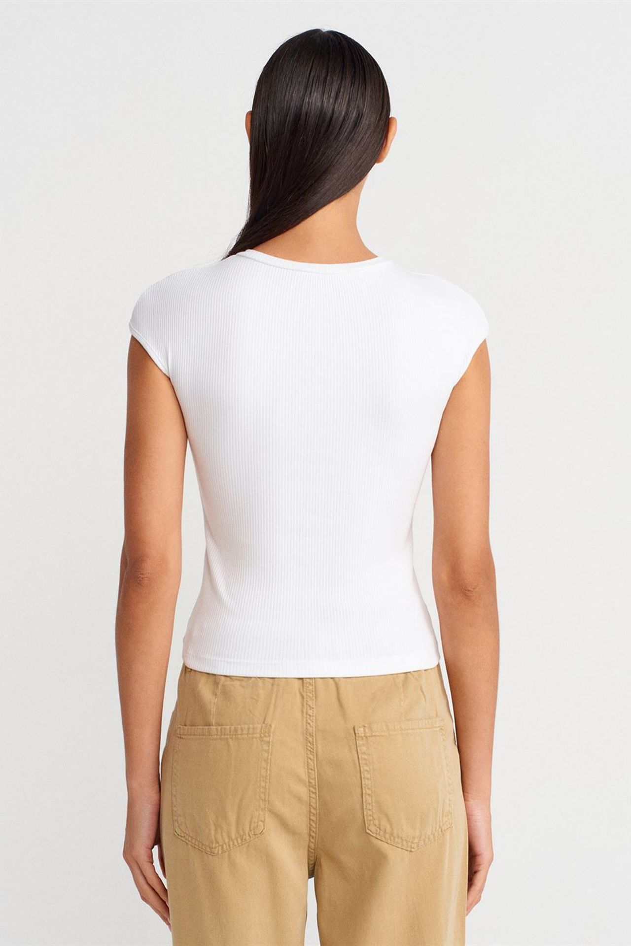 DILVIN Fitted Cotton Jersey Crew Neck T-Shirt 2