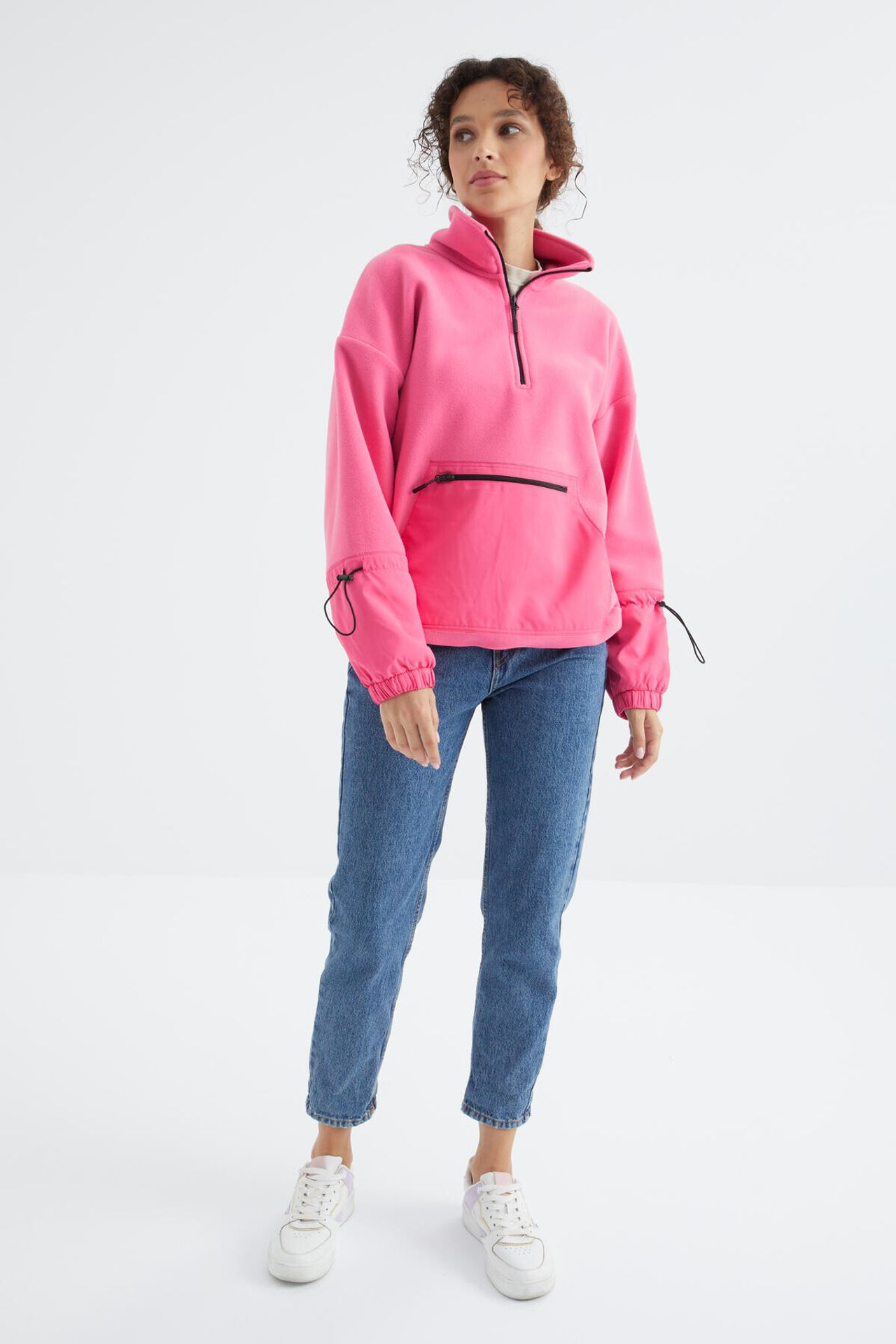 TOMMY Oversized Plush Half-Zip Sweatshirt 2