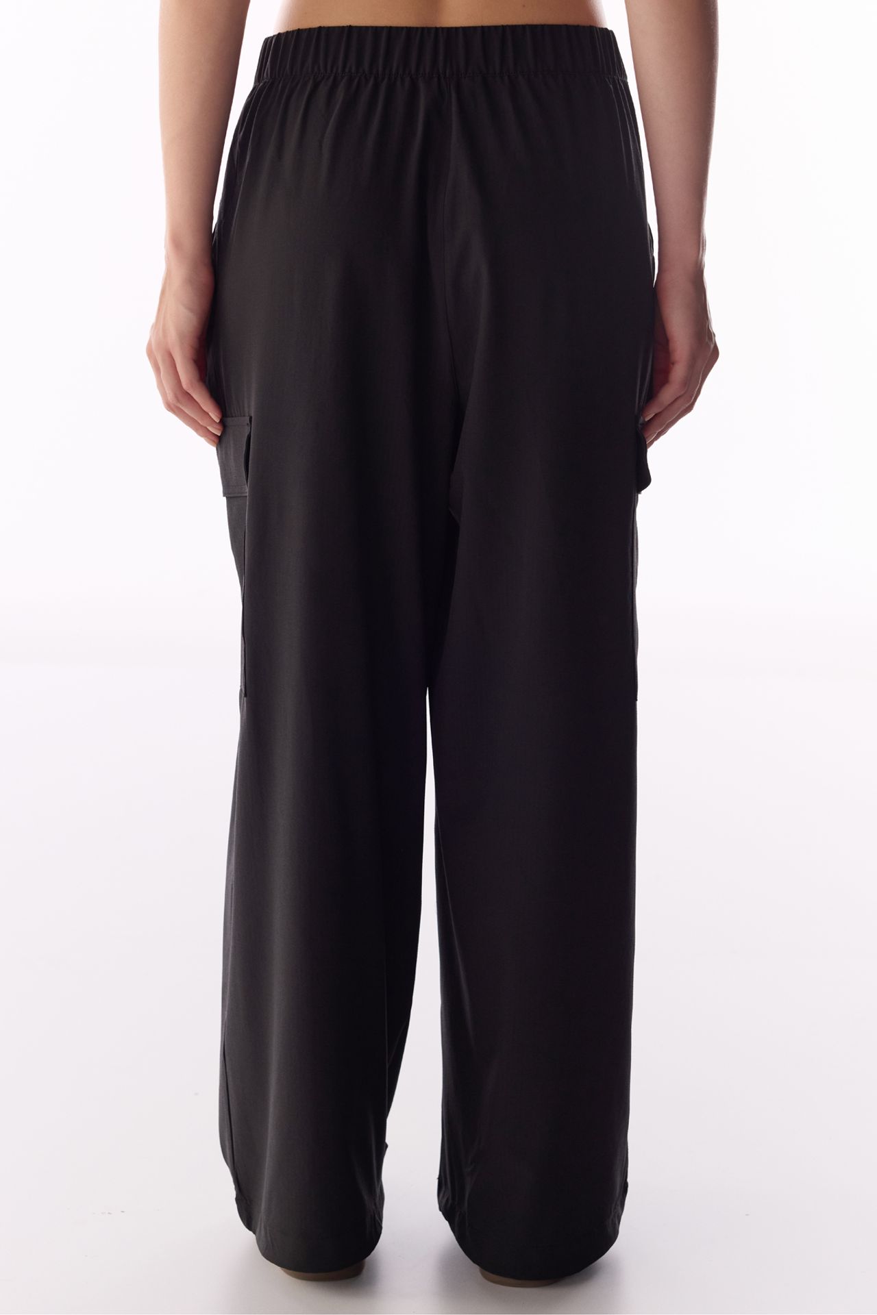 PENTI Pleated High Waist Cargo Parachute Pants 6
