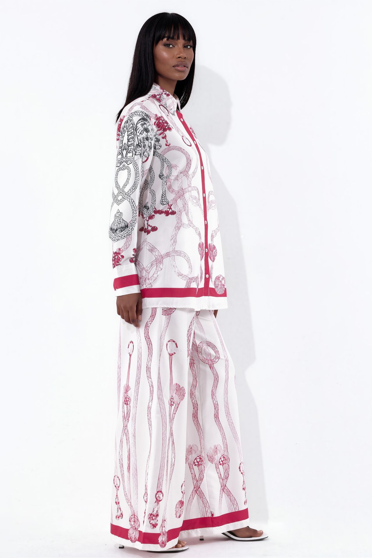 MSN Geometric Shirt Collar Co-ord 2