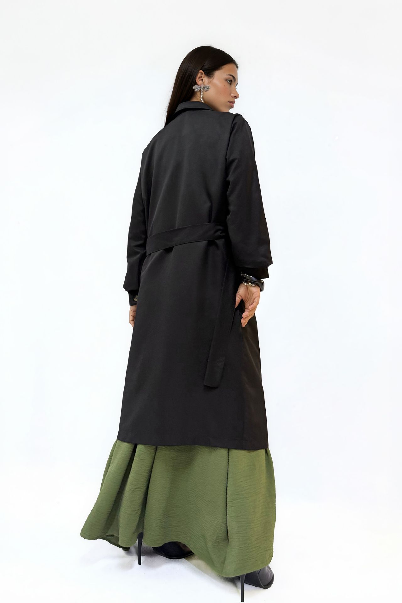 BDART Belted Long Trench Coat 3