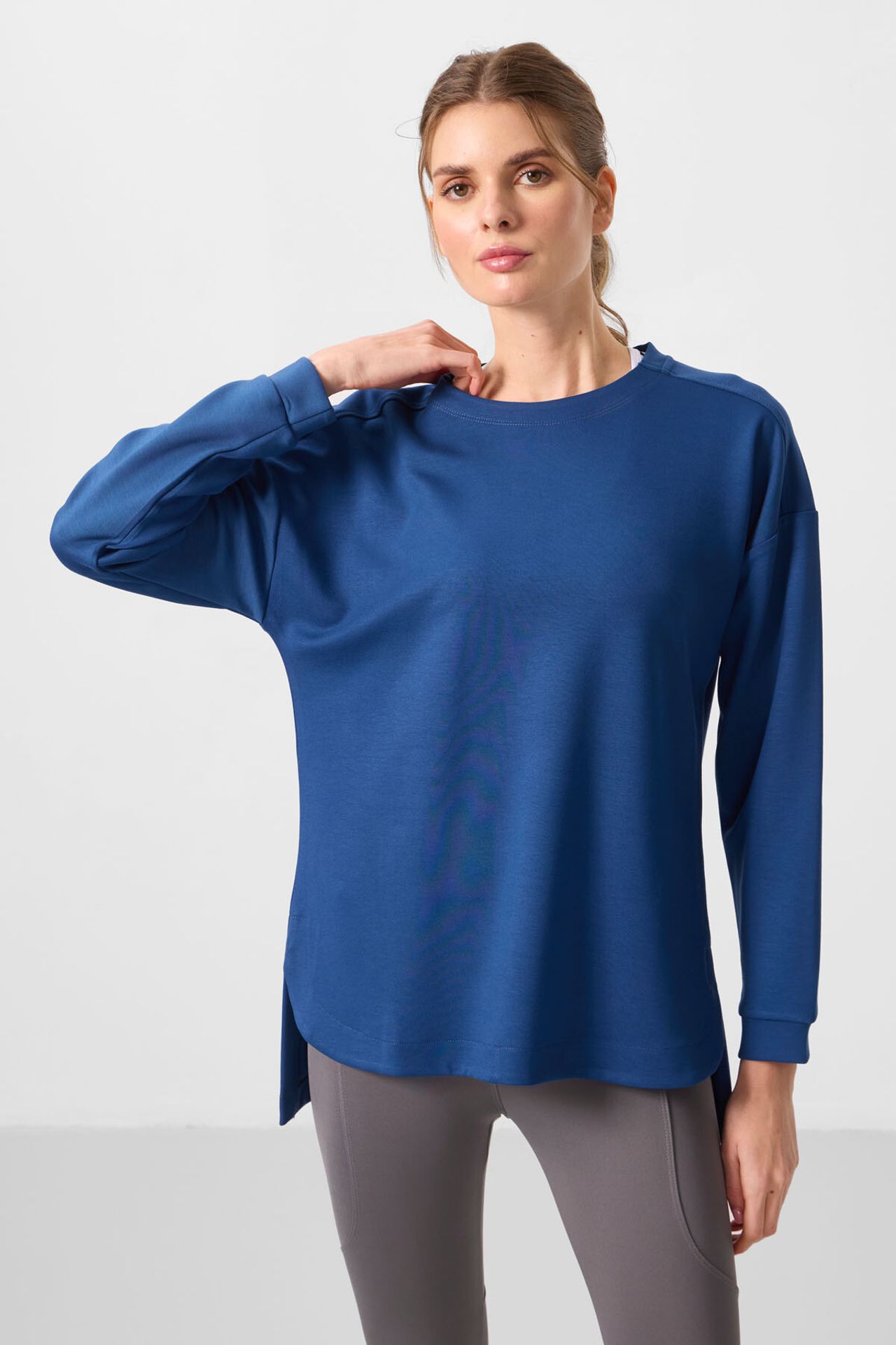 TOMMY Long-sleeve Jersey Tunic Top 4