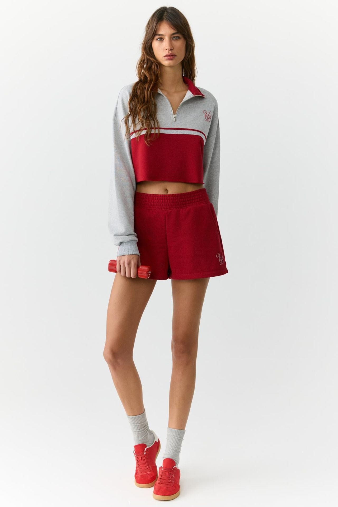 GRIMELANGE Color Block Half Zip Sweatshirt 2