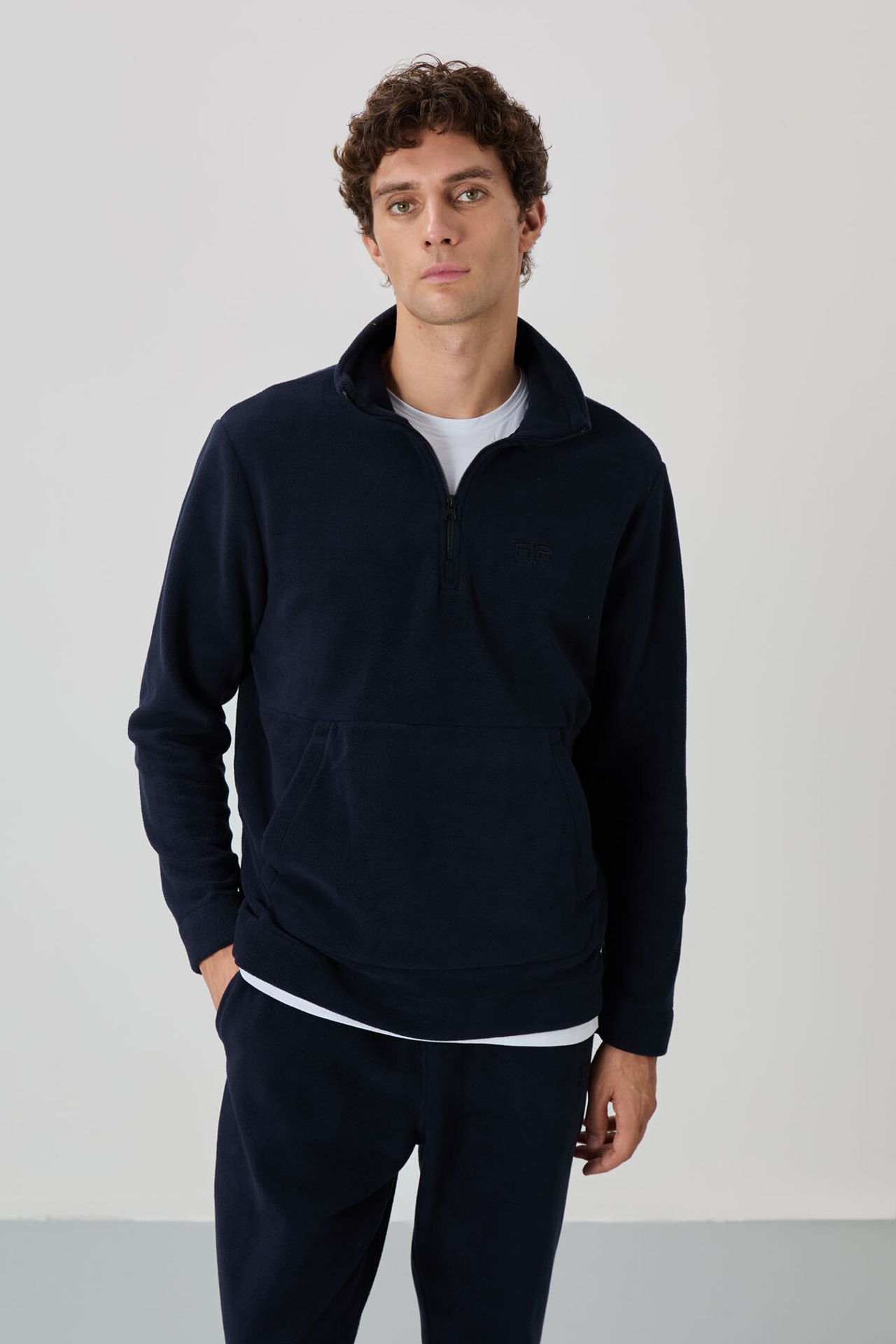 TOMMY Men's Zipper Collar Sweatshirt And Pants Set 2