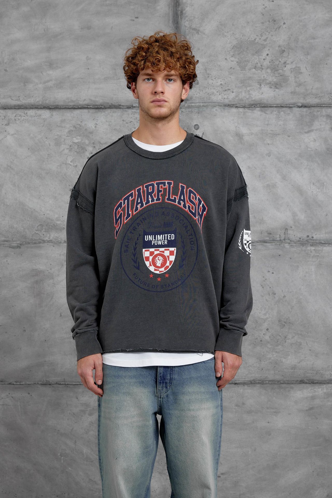 NOMARC Düz Kesim Bisiklet Yaka Sweatshirt 1