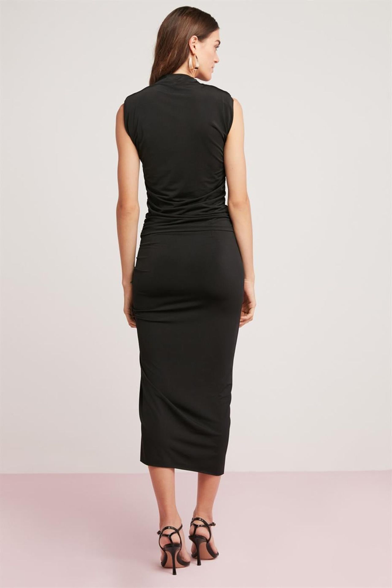 ETHIQUET High Waist Midi Pencil Skirt 5