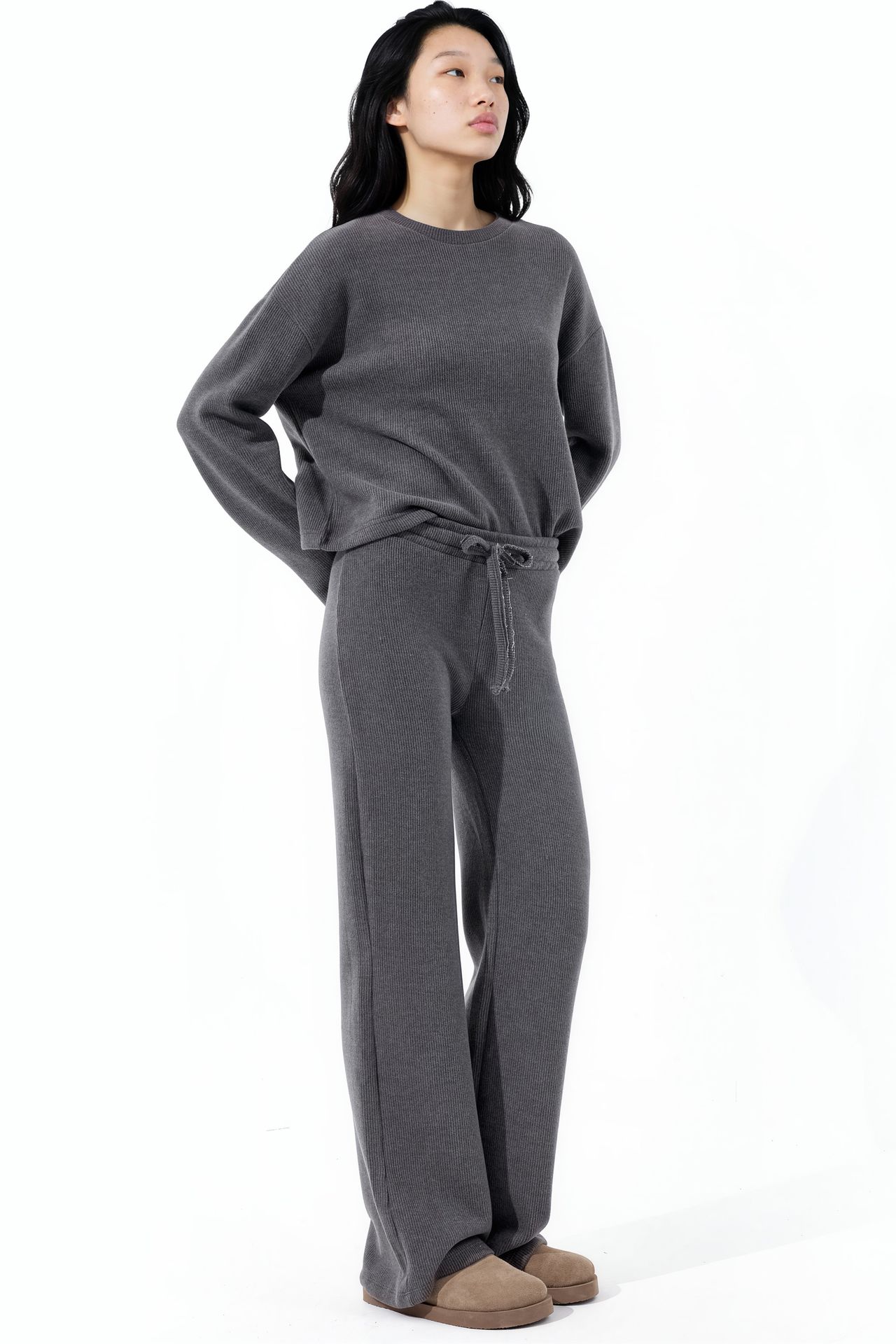 BUSEM Women’s Elastic Waist Wide Leg Pants 2