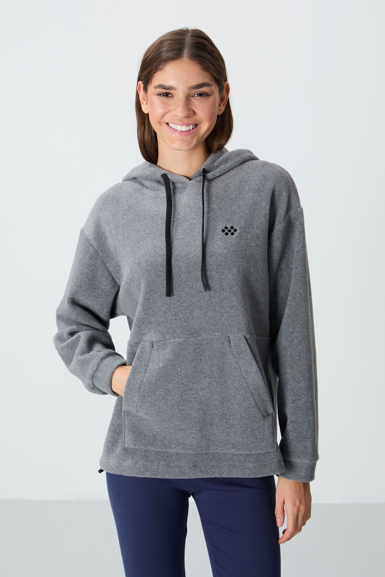 TOMMY Oversized Hooded Plush Sweatshirt 1
