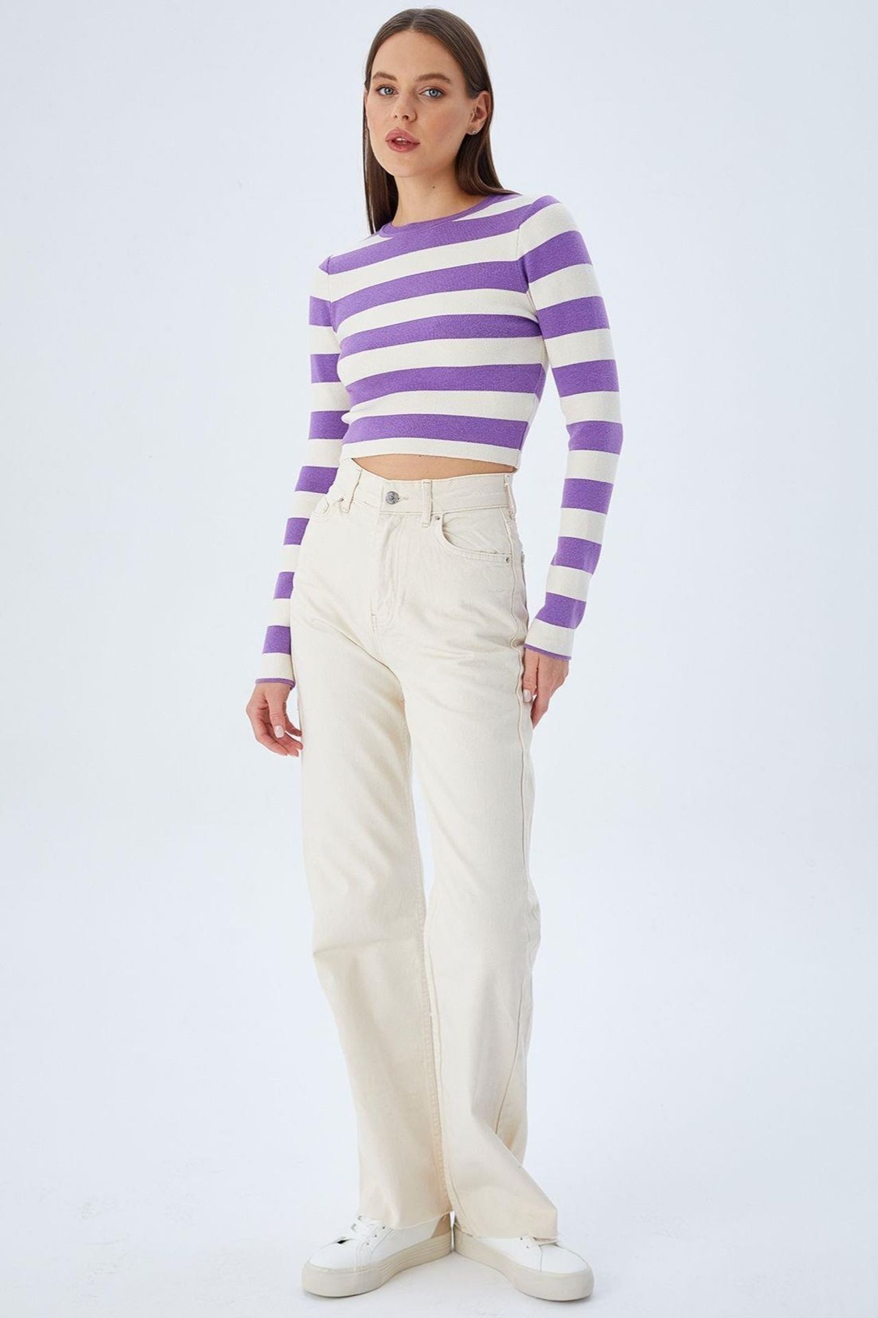 Mixray Striped Knit Sweater 4