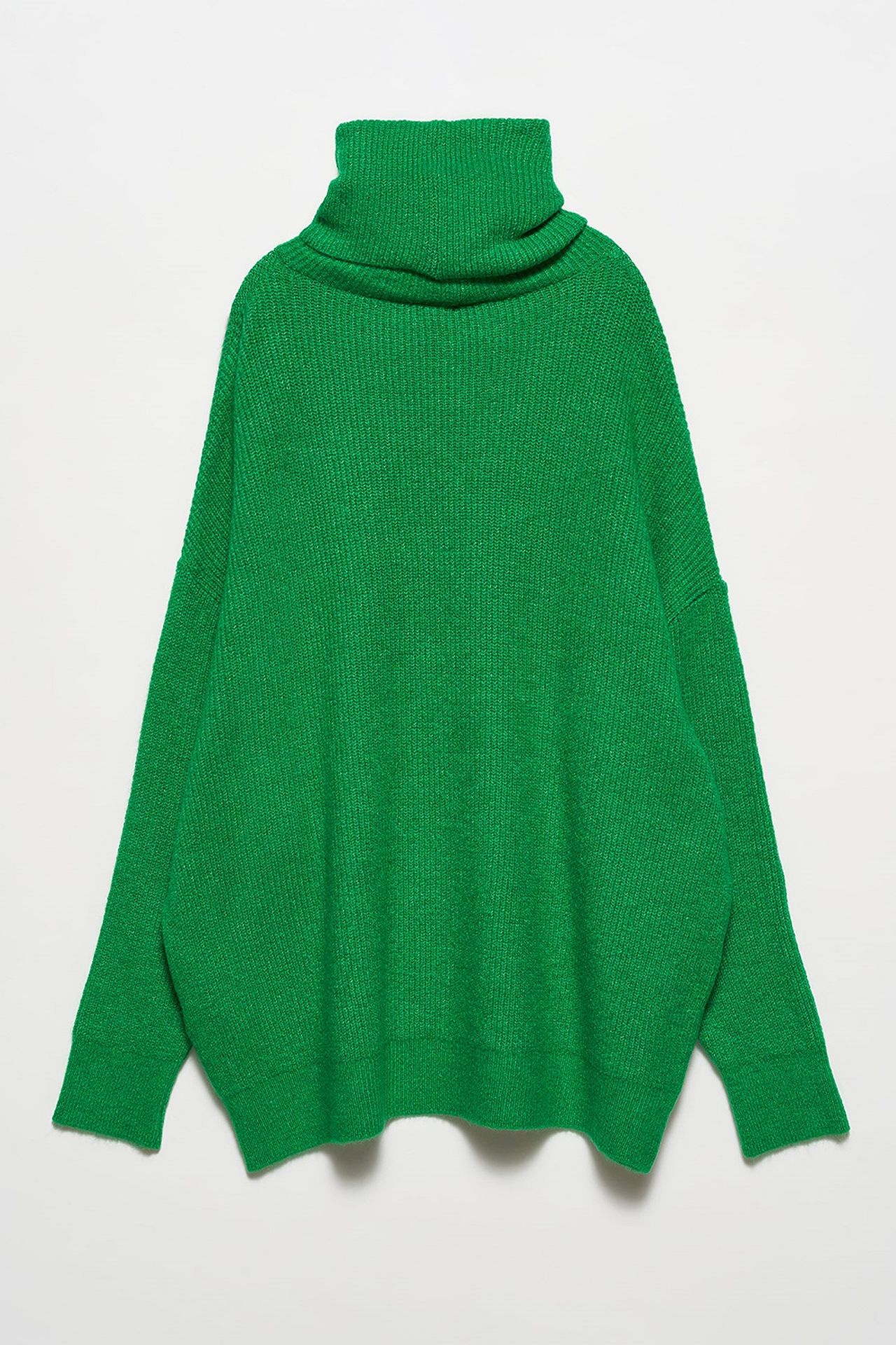 DILVIN Oversized Ribbed Turtleneck Sweater 2