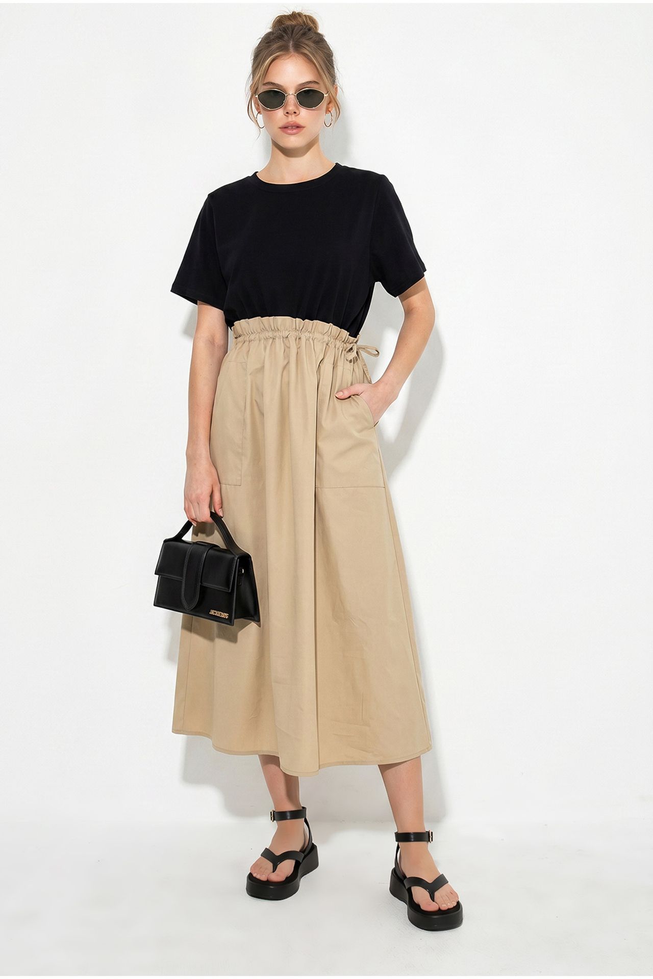 LUCCI Cotton Blend Midi Dress 5